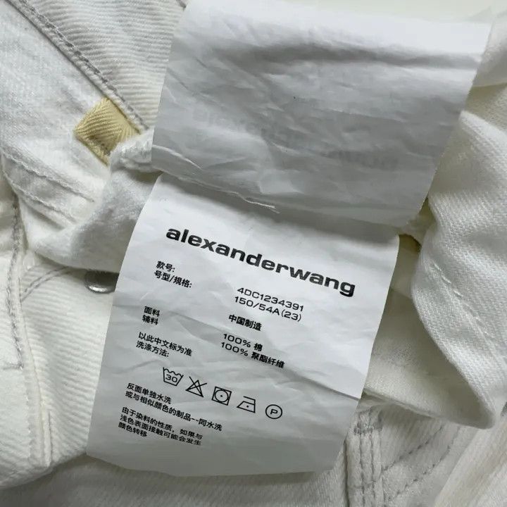 Alexander Wang Alexander Wang SS23 Logo Tape Fitted Shorts - Size 23" - 2 Thumbnail