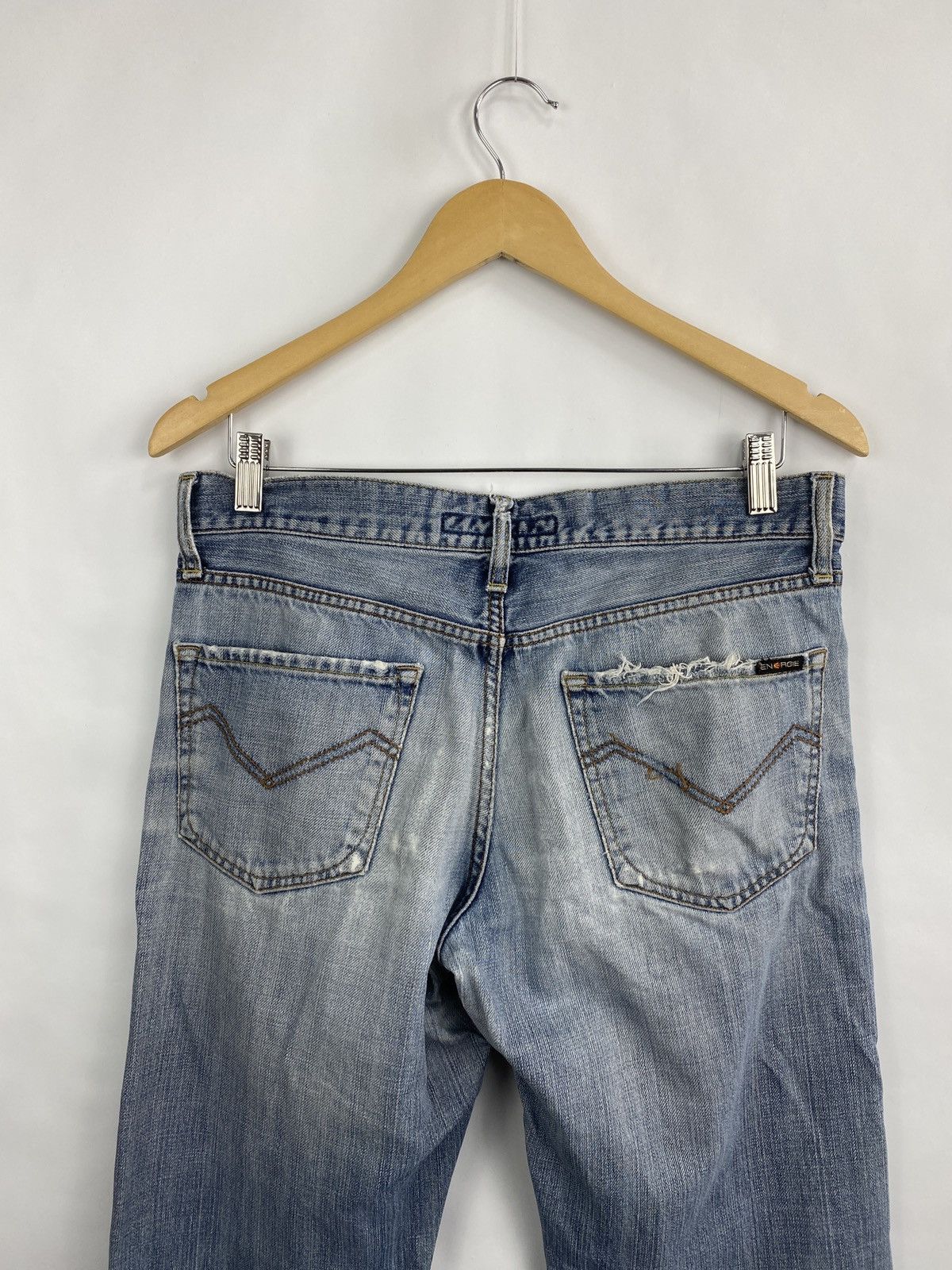 Energie 🇯🇵 Vintage 90s Energie Distressed Japanese Style Y2K Jeans Size US 32 / EU 48 - 12 Thumbnail