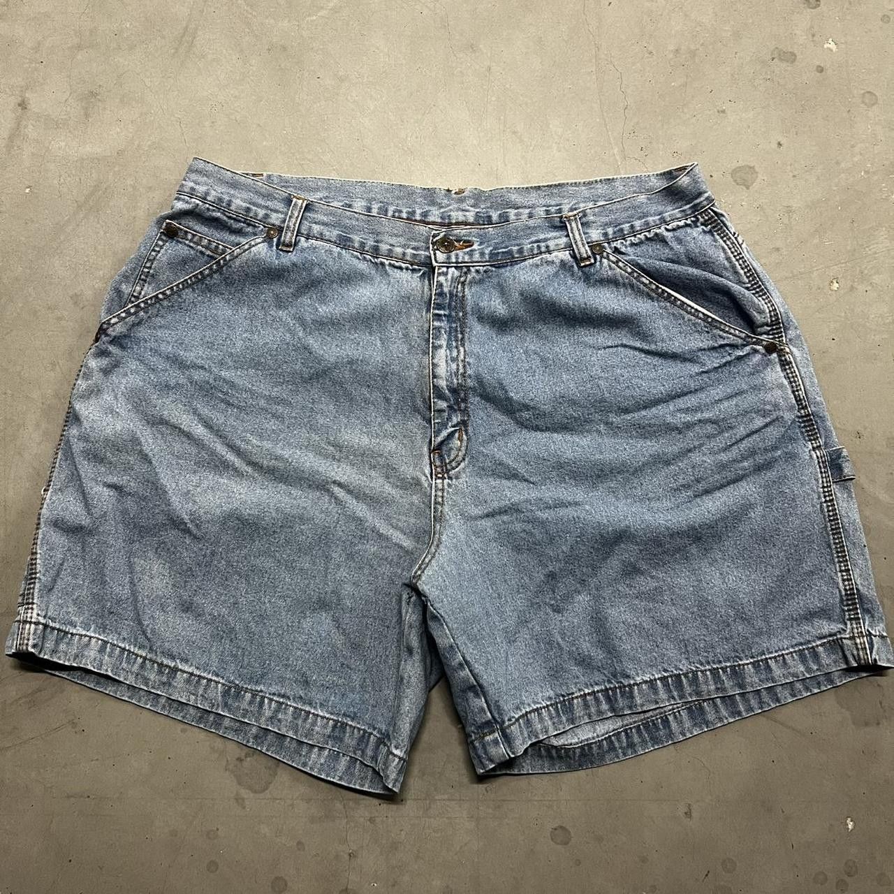 Japanese Brand × Vintage Vintage Y2K/2000s Carpenter Denim Shorts Jorts! Size US 38 / EU 54 - 1 Thumbnail