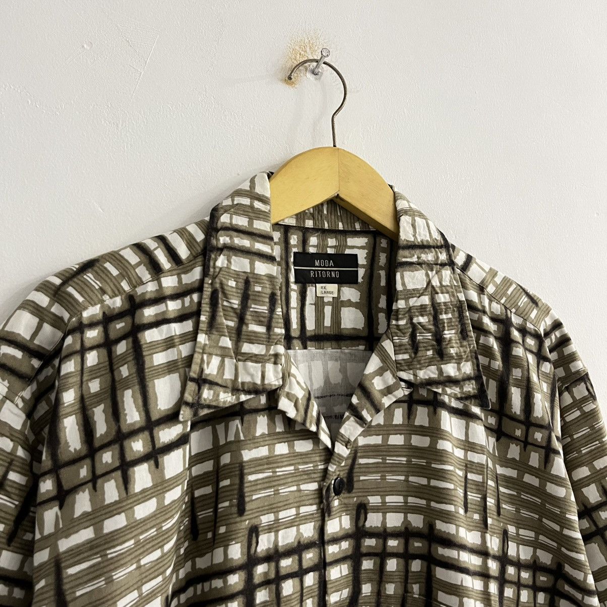 Japanese Brand Moda Ritorno Camp Collar Pattern Shirt Size US XL / EU 56 / 4 - 3 Thumbnail