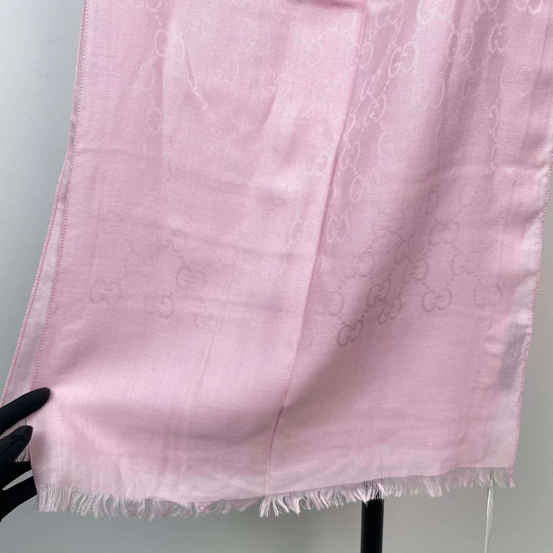 Gucci Gucci pink scarf 260209TXYHQ03 Size ONE SIZE - 6 Thumbnail