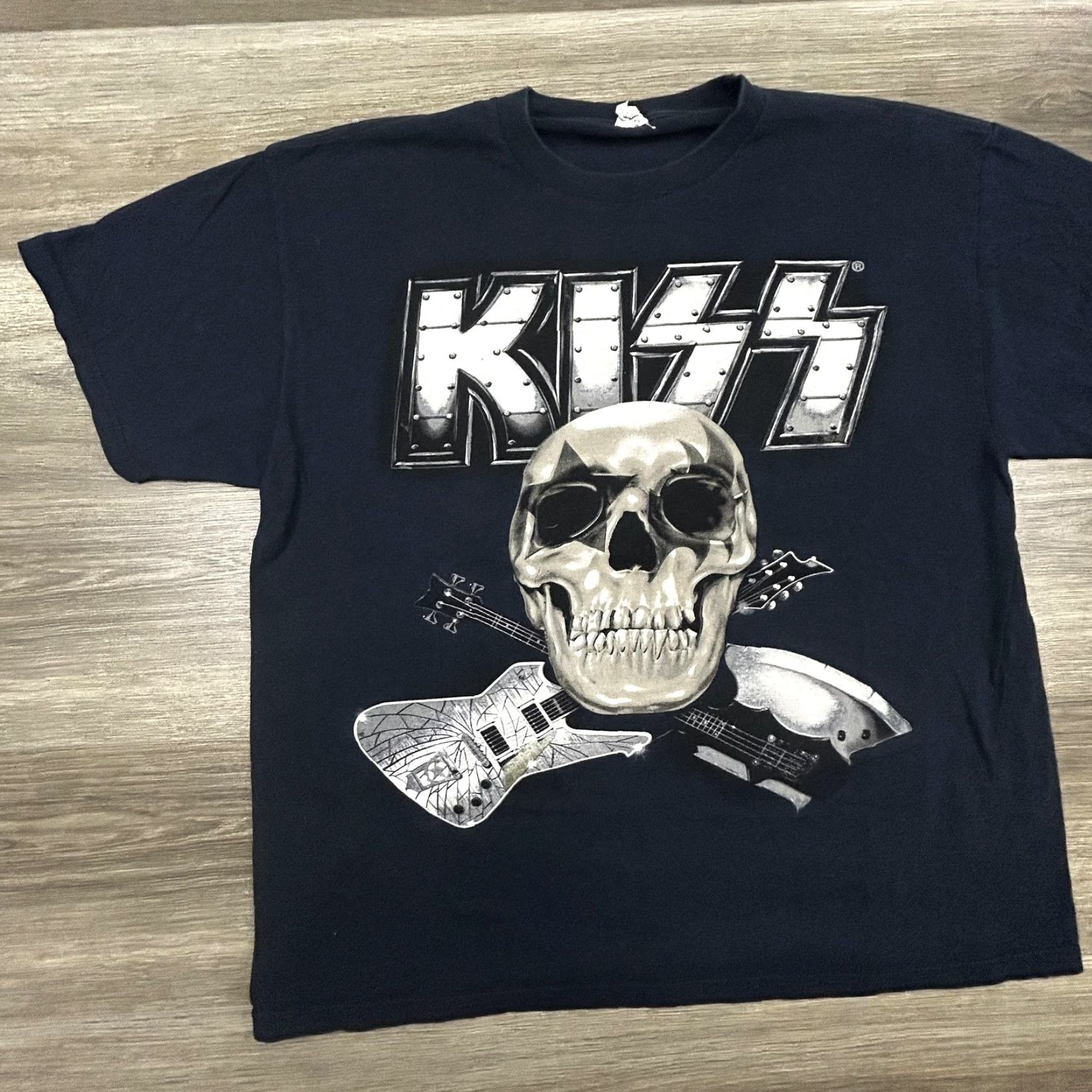 Doublet KISS Shirt Mens XL Black Skull Guitars Rock Concert The Tour 2012 Double Sided Size US XL / EU 56 / 4 - 2 Thumbnail