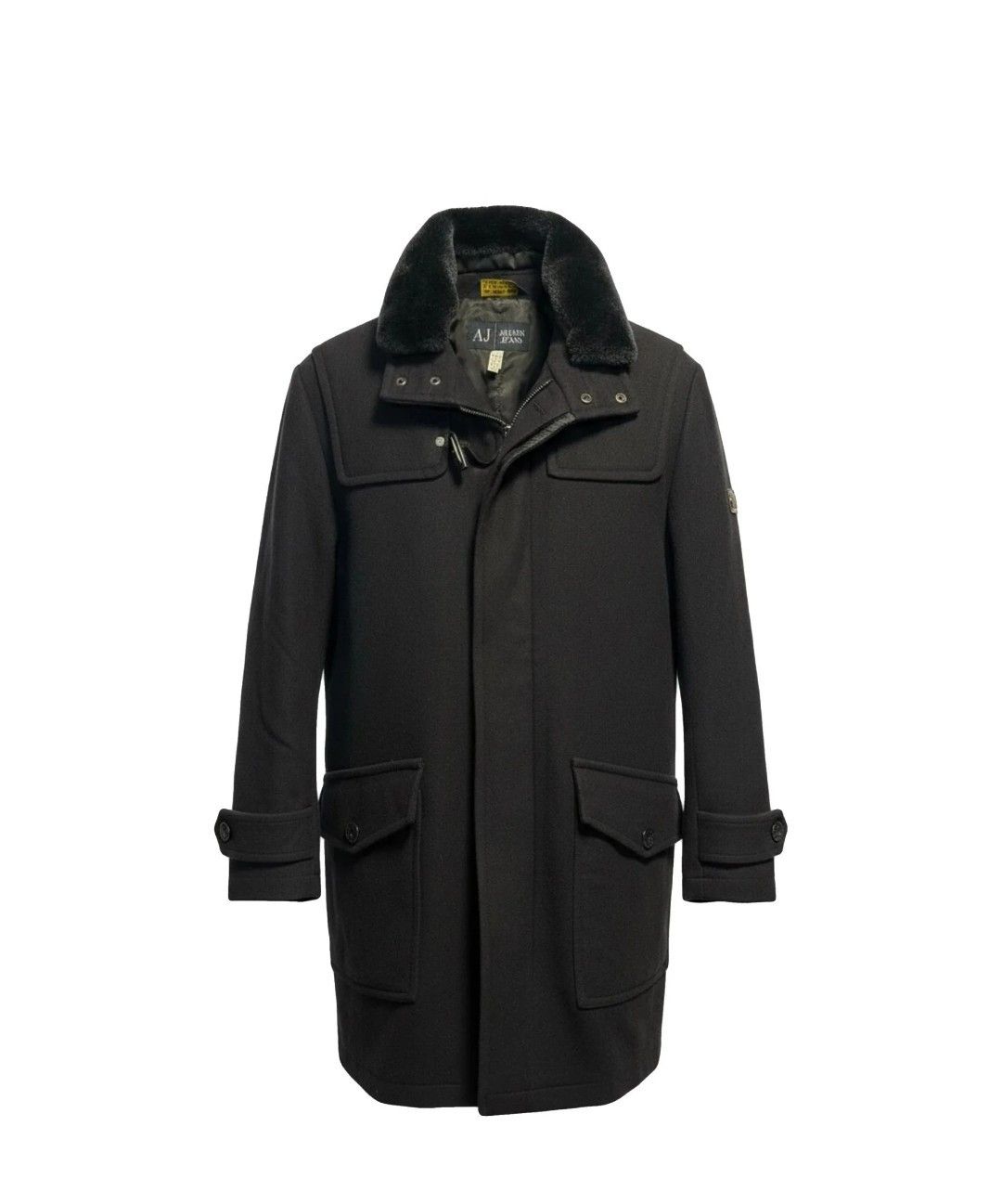 Emporio Armani Armani Jeans Wool Coat – Size M Size US M / EU 48-50 / 2 - 1 Thumbnail