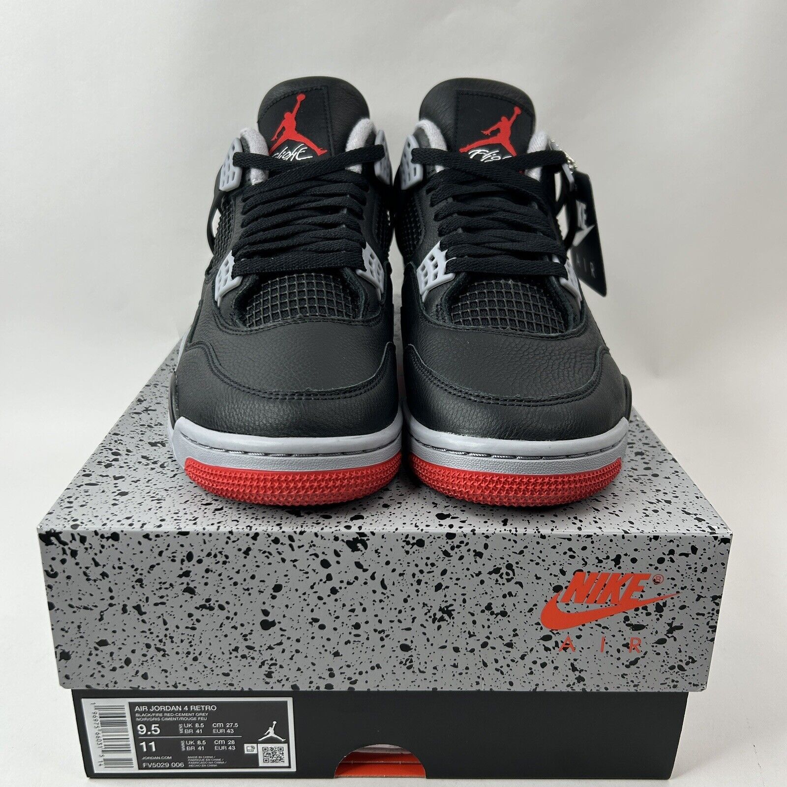 Nike Nike Air Jordan 4 Retro Reimagined “Bred” 2024 Size US 9.5 / EU 42-43 - 2 Thumbnail