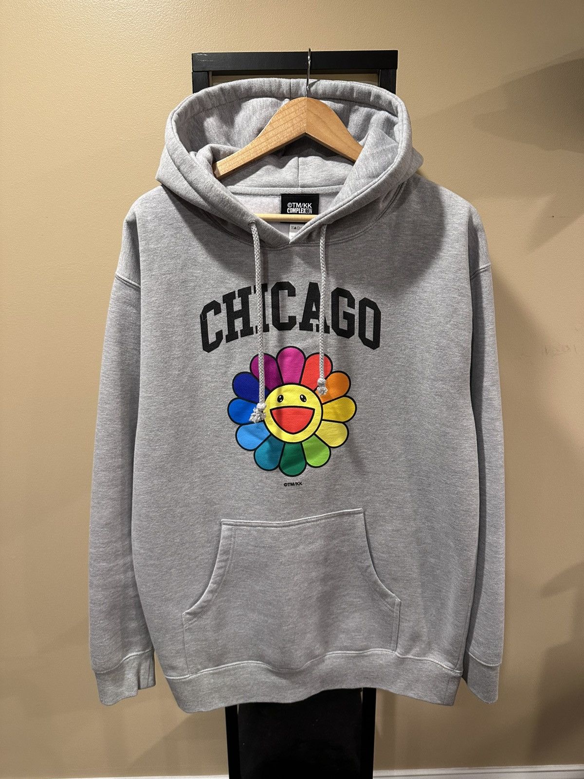 Complex × Takashi Murakami Takashi Murakami Chicago Complexcon Flower Grey Hoodie Size US L / EU 52-54 / 3 - 6 Thumbnail