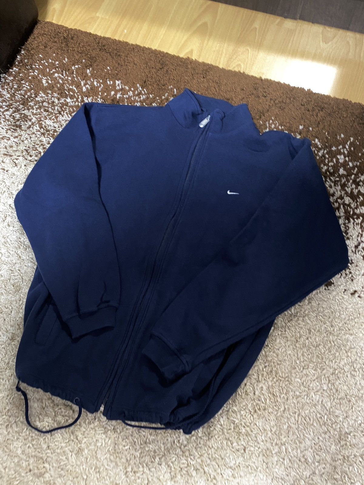 Vintage Vintage Nike y2k drill Zip Up Hoodie Size US M / EU 48-50 / 2 - 2 Thumbnail