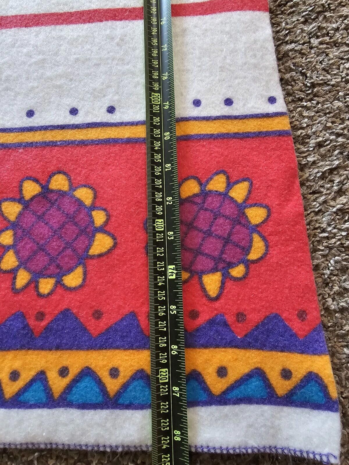 Disney Disney Pocahontas APPROX 88x72 Blanket Vtg Polyester Acrylic Size ONE SIZE - 8 Thumbnail