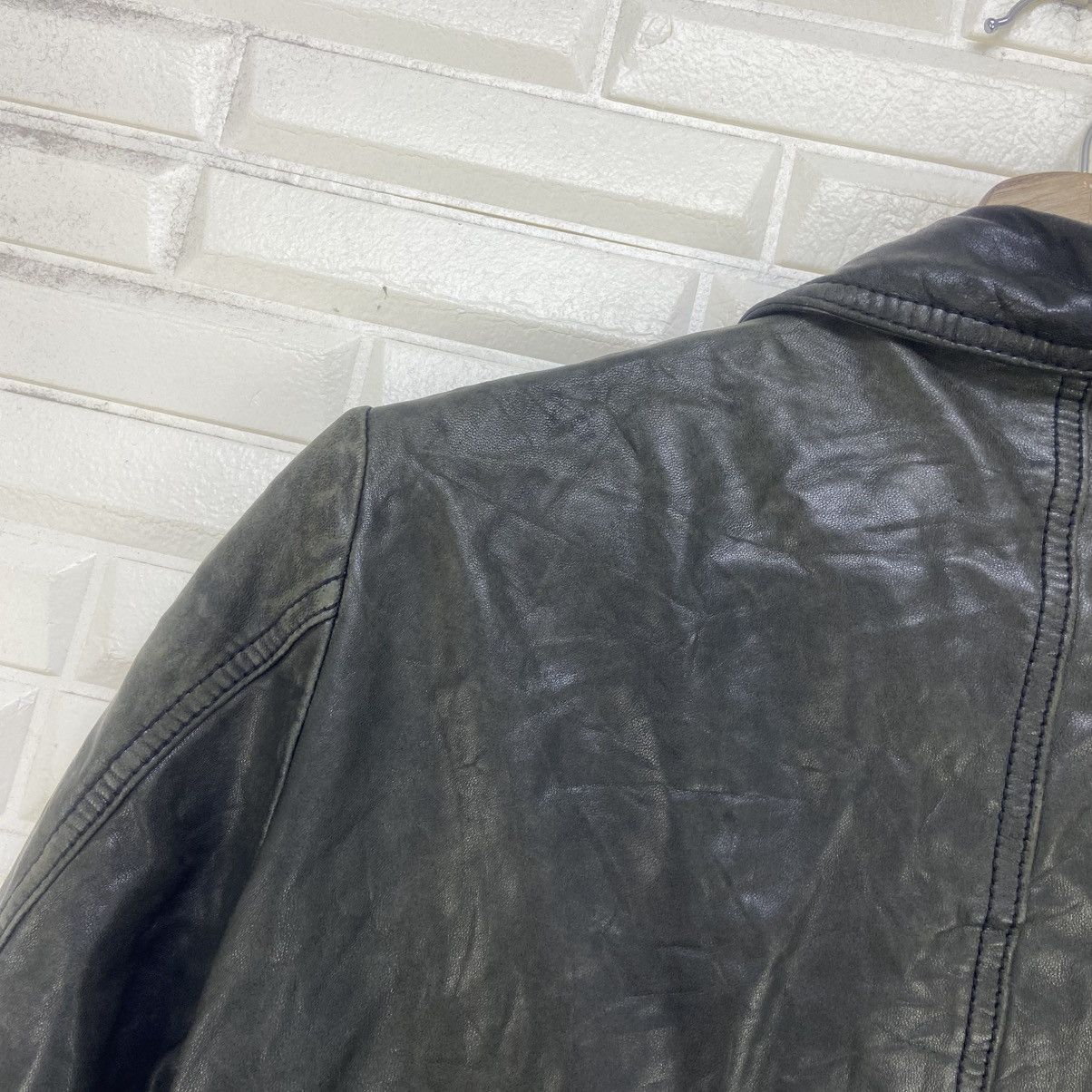 Ships Jet Blue Japanese Brand Ships Jet Blue Sheepskin Leather Jacket Size US XS / EU 42 / 0 - 17 Thumbnail