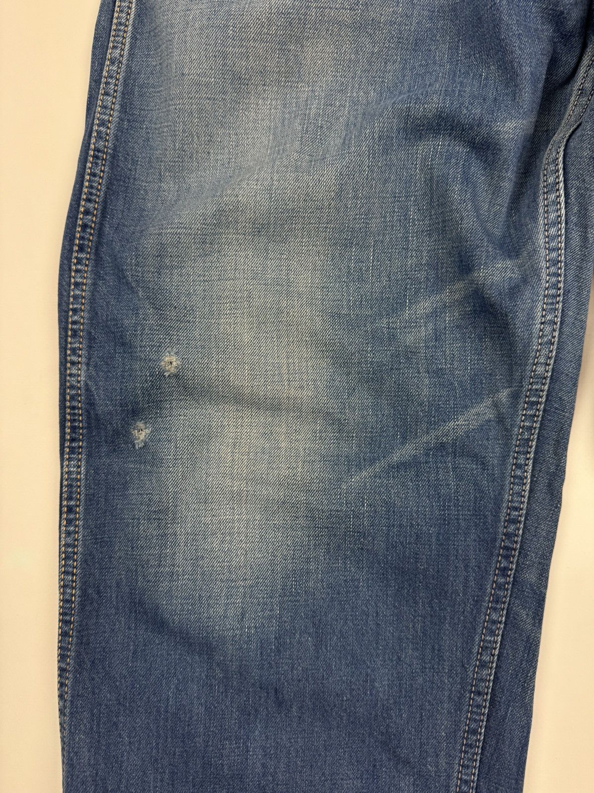 Edwin Edwin 550923 Over Works Factory Distressed Jeans Pants Size US 34 / EU 50 - 7 Thumbnail