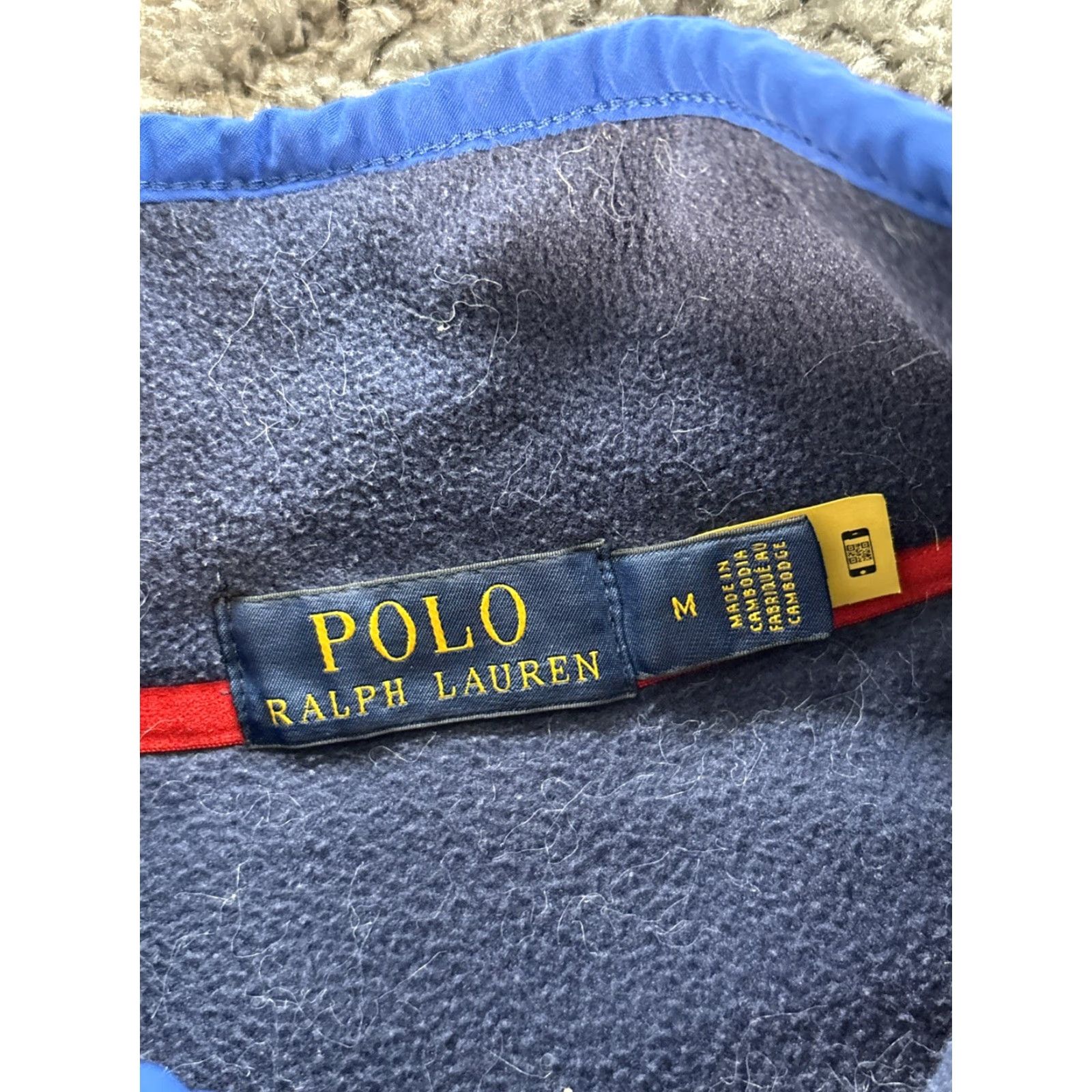 Polo Ralph Lauren Polo Ralph Lauren Fleece Jacket Mens M Blue Pullover Button Sweatshirt 90s Vintage Preppy Logo Pockets All Seasons Size US M / EU 48-50 / 2 - 4 Thumbnail