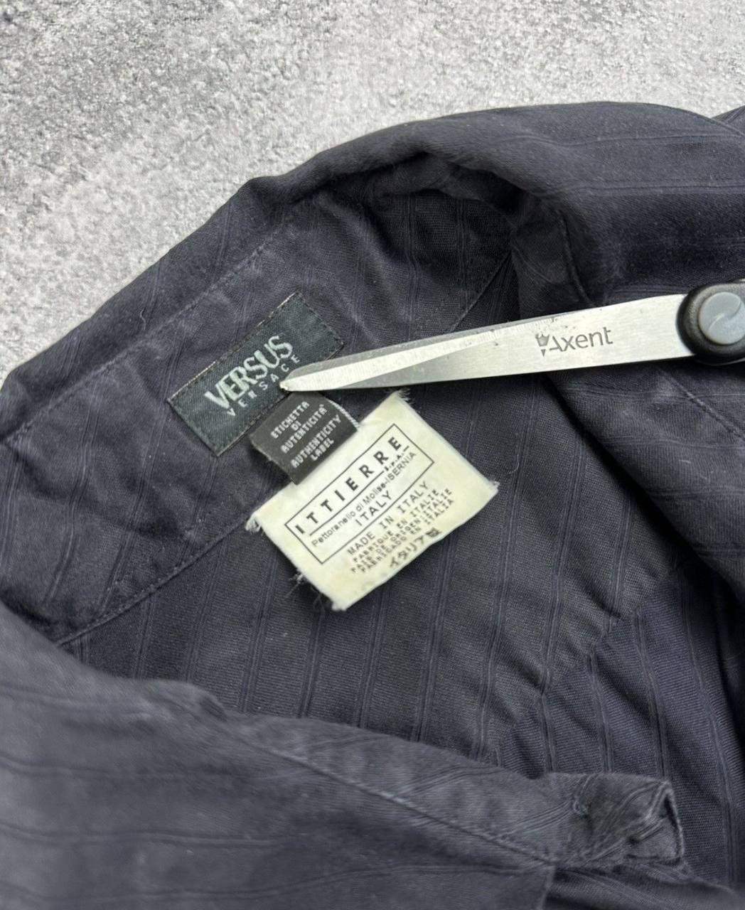 Versus Versace Vintage Versus Versace Shirt Button Ups Classic Black Size US M / EU 48-50 / 2 - 11 Thumbnail
