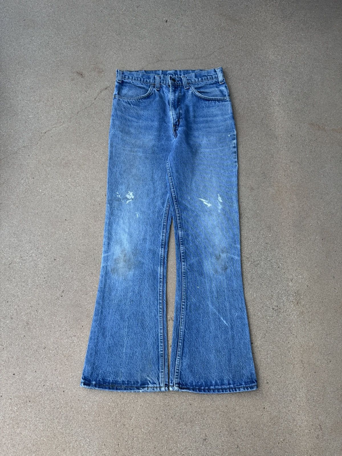 Levi's Vtg 70’s Levi’s 646 Orange Tab Bellbottom Flare Jeans 30x30 Size US 30 / EU 46 - 1 Thumbnail