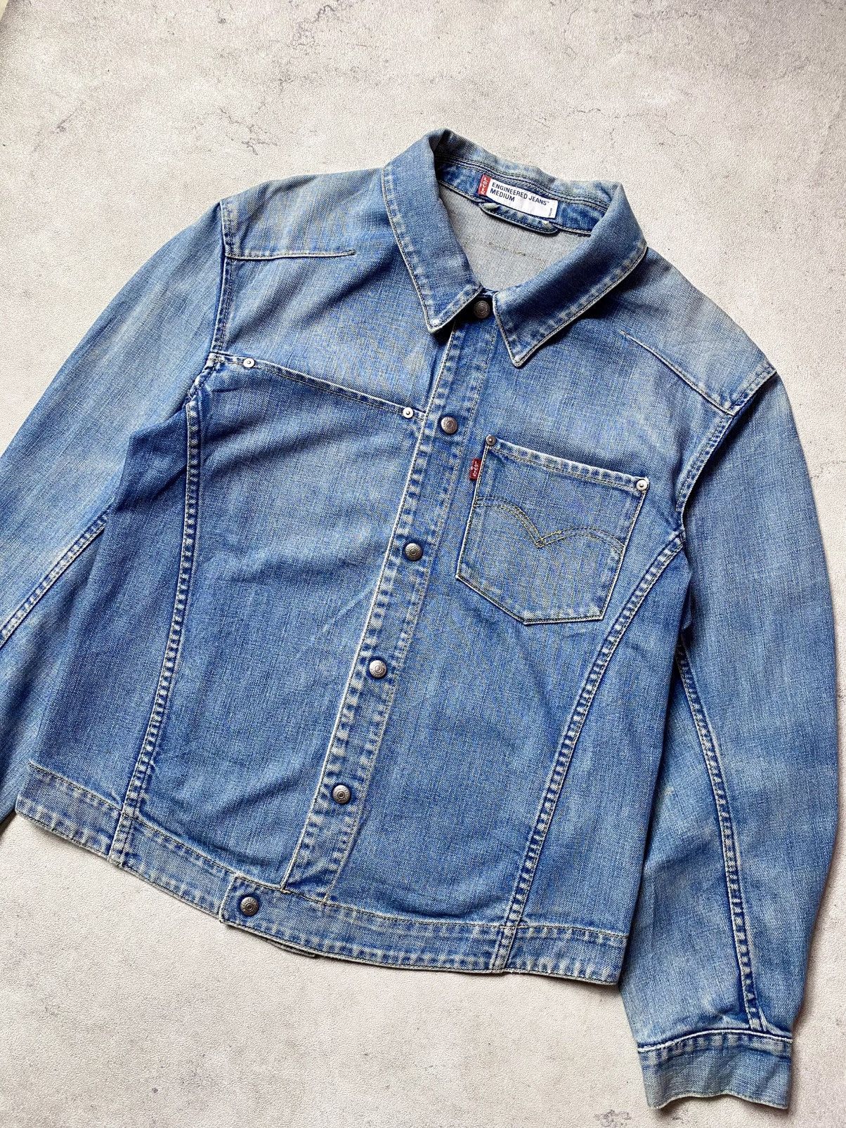 Levi's Vintage Denim Levis Engineered Jeans Jacket Size US M / EU 48-50 / 2 - 3 Thumbnail