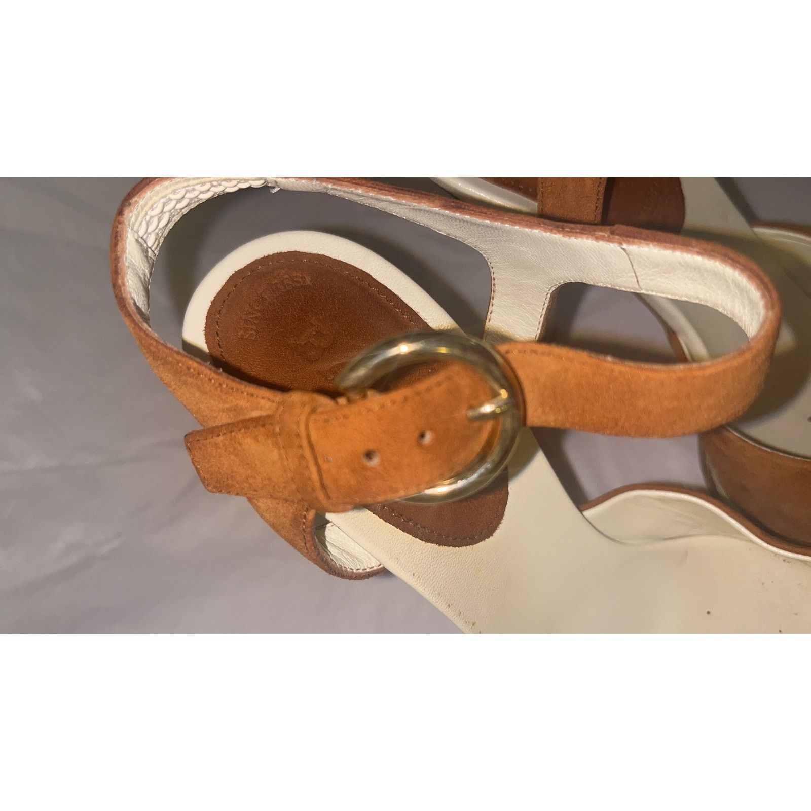 Bally Bally Tri Color Suede Pumps Open Toe Sandals SZ: 5 With Box Size US 5 / IT 35 - 14 Thumbnail