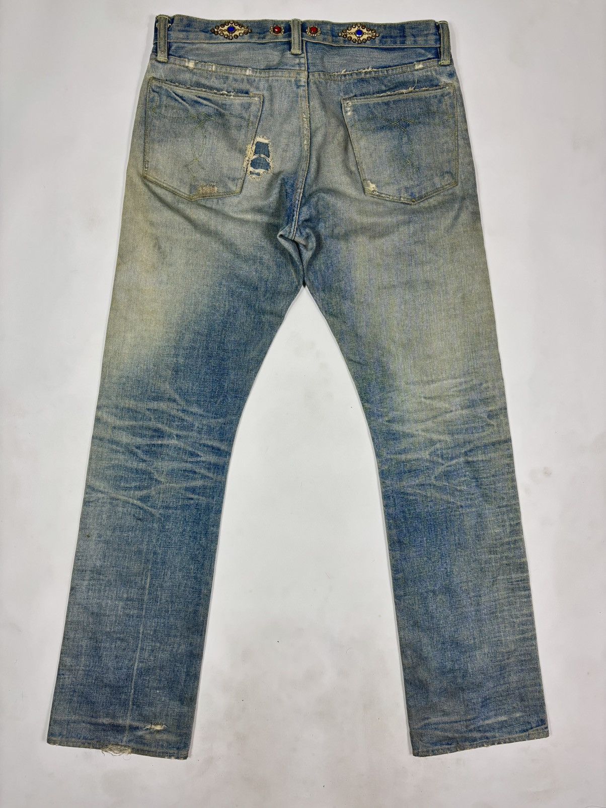 Ralph Lauren 2006 RRL 1/1 Moonshine Wash Lapidary Gemstone Selvage Denim Size US 32 / EU 48 - 7 Thumbnail