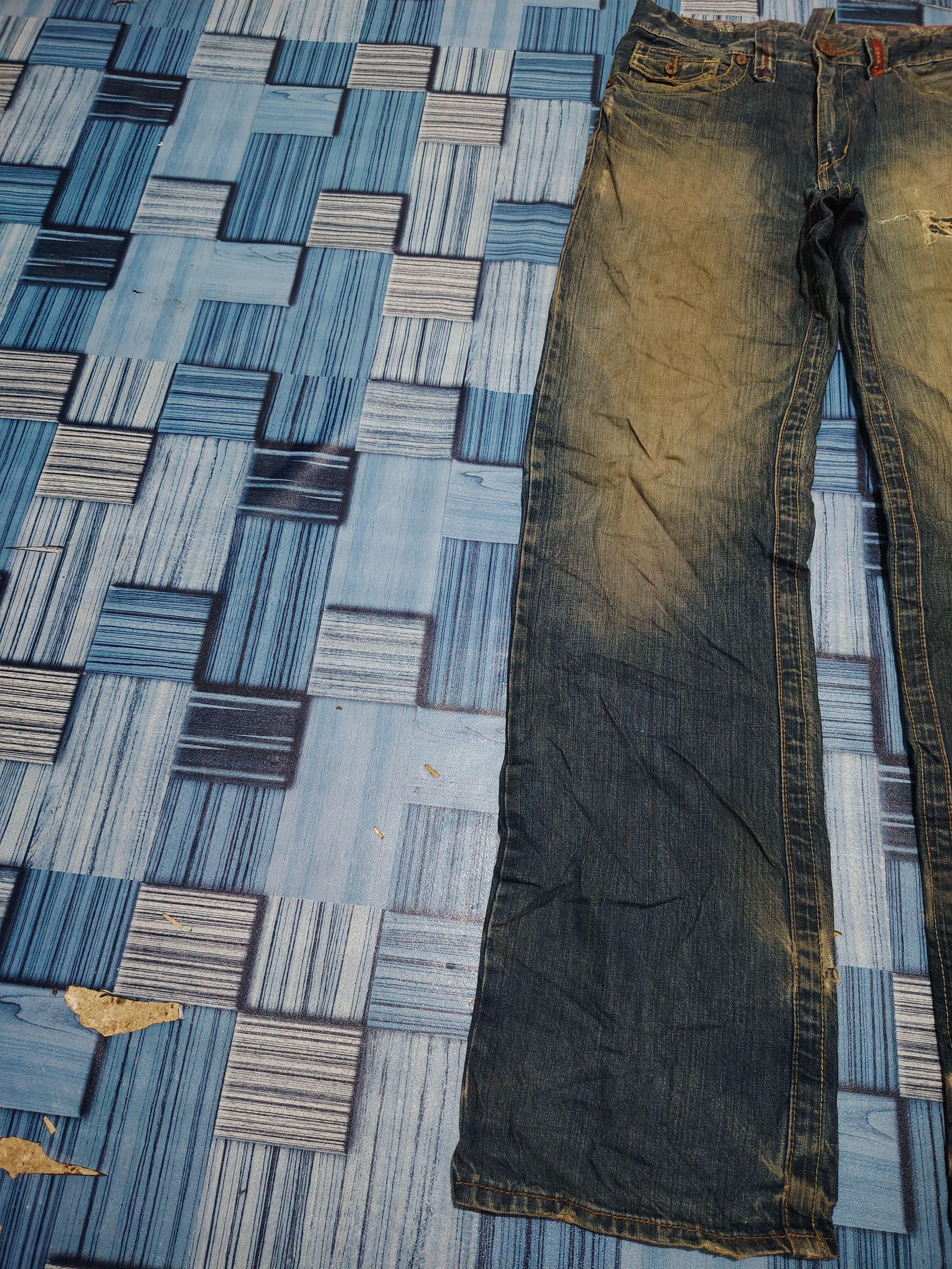 The GV Gallery Japanese Blue Way Distressed Jeans Size US 31 - 5 Thumbnail