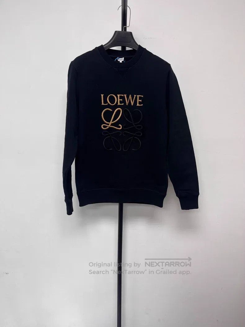 Loewe Loewe Logo embroidery cotton pullover hoodie Size US S / EU 44-46 / 1 - 1 Thumbnail