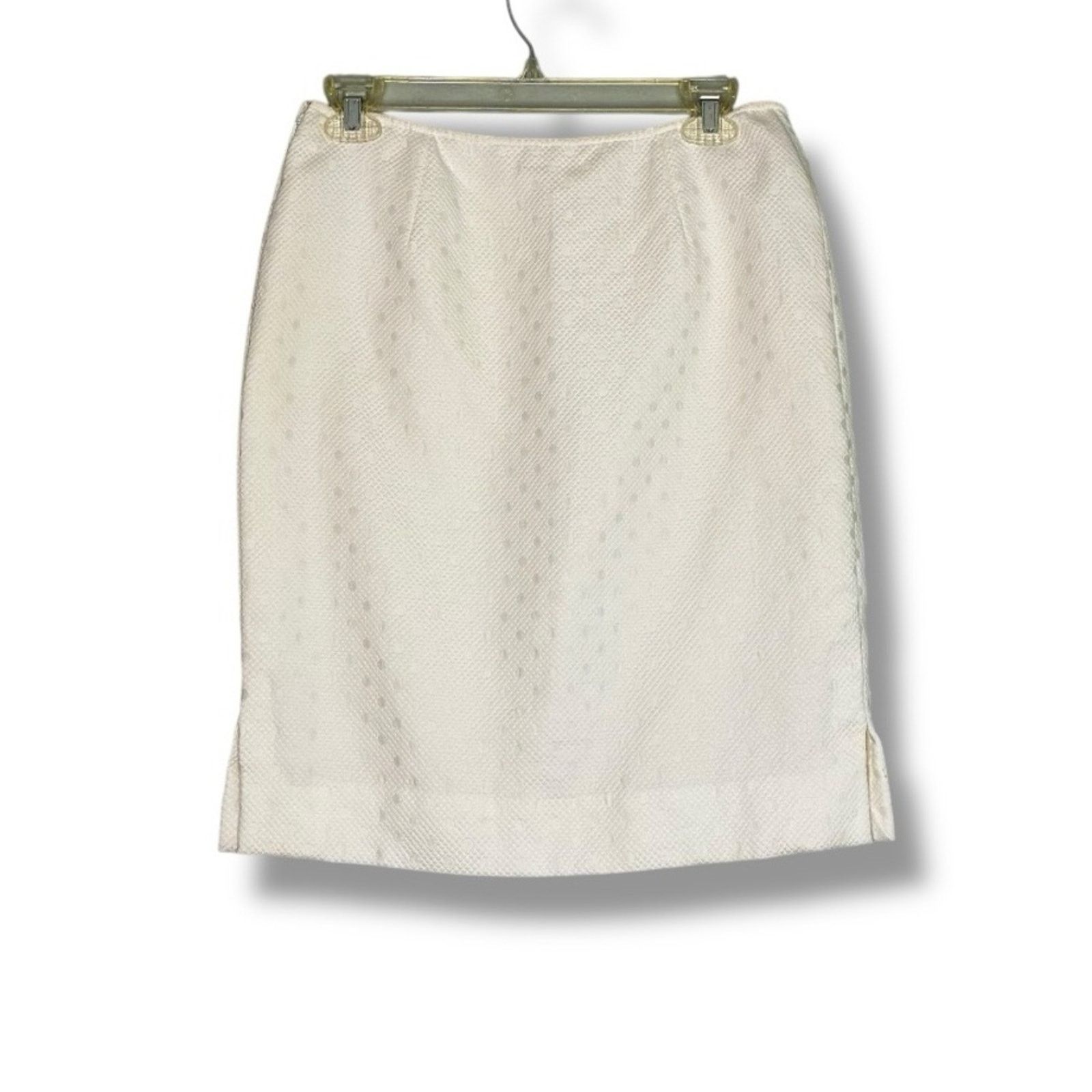 Oscar De La Renta Oscar de la Renta Pink Label Vintage textured skirt size 10 Size 32" / US 10 / IT 46 - 4 Thumbnail