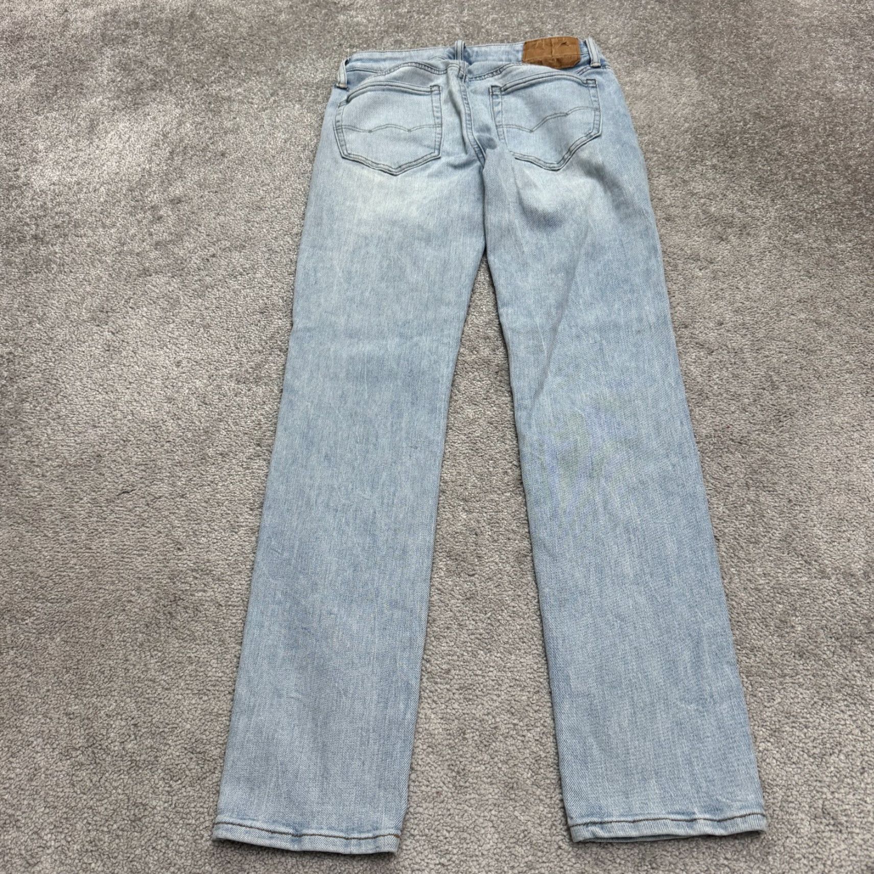 American Eagle Outfitters VINTAGE American Eagle Skinny Jeans Womens 29x31 Blue Medium Wash Streetwear Casual Modern Classic Size 29" - 2 Thumbnail
