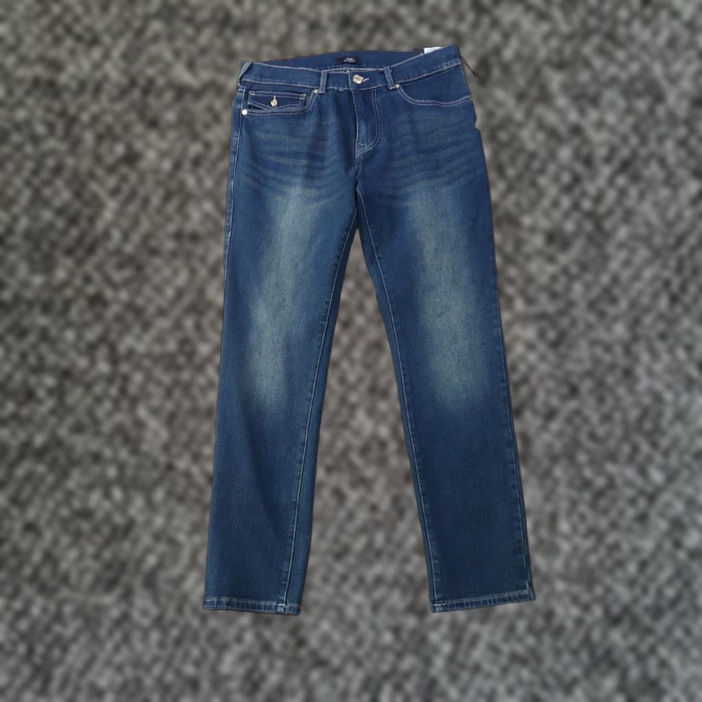 True Religion VINTAGE is not applicable; True Religion Geno Slim Jeans Men's 32x32 Jeans Slim 5-Pocket Blue New with Tags Size US 32 / EU 48 - 1 Thumbnail