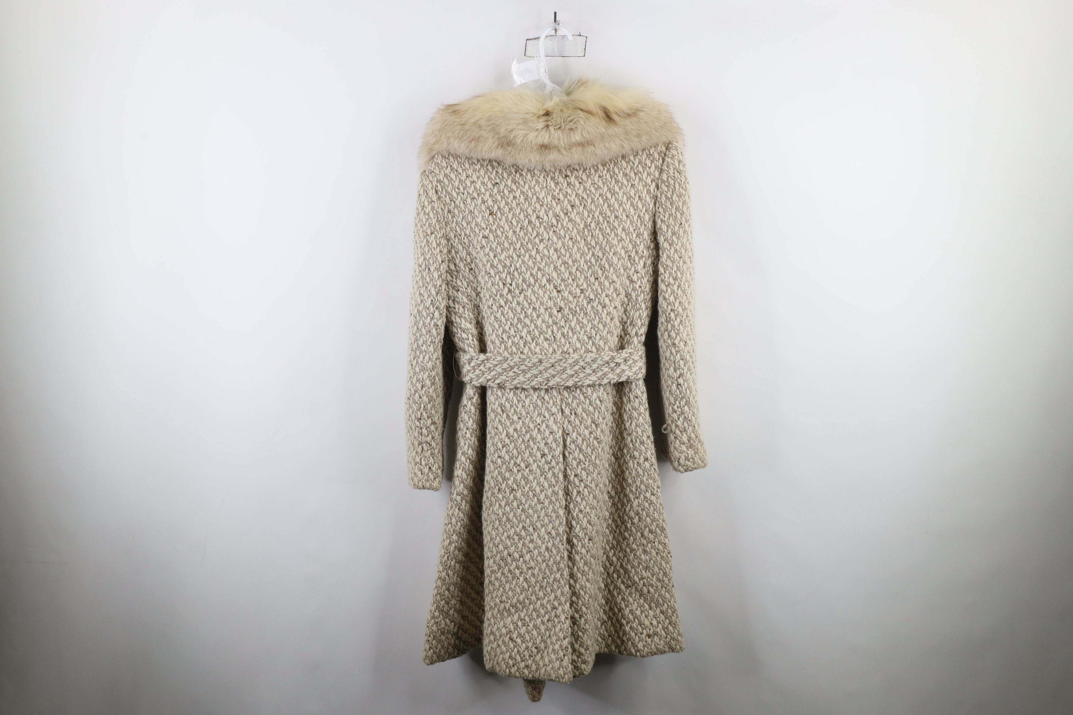 Vintage Vintage 50s 60s Rockabilly Fur Trim Wool Tweed Jacket Size L / US 10 / IT 46 - 13 Thumbnail