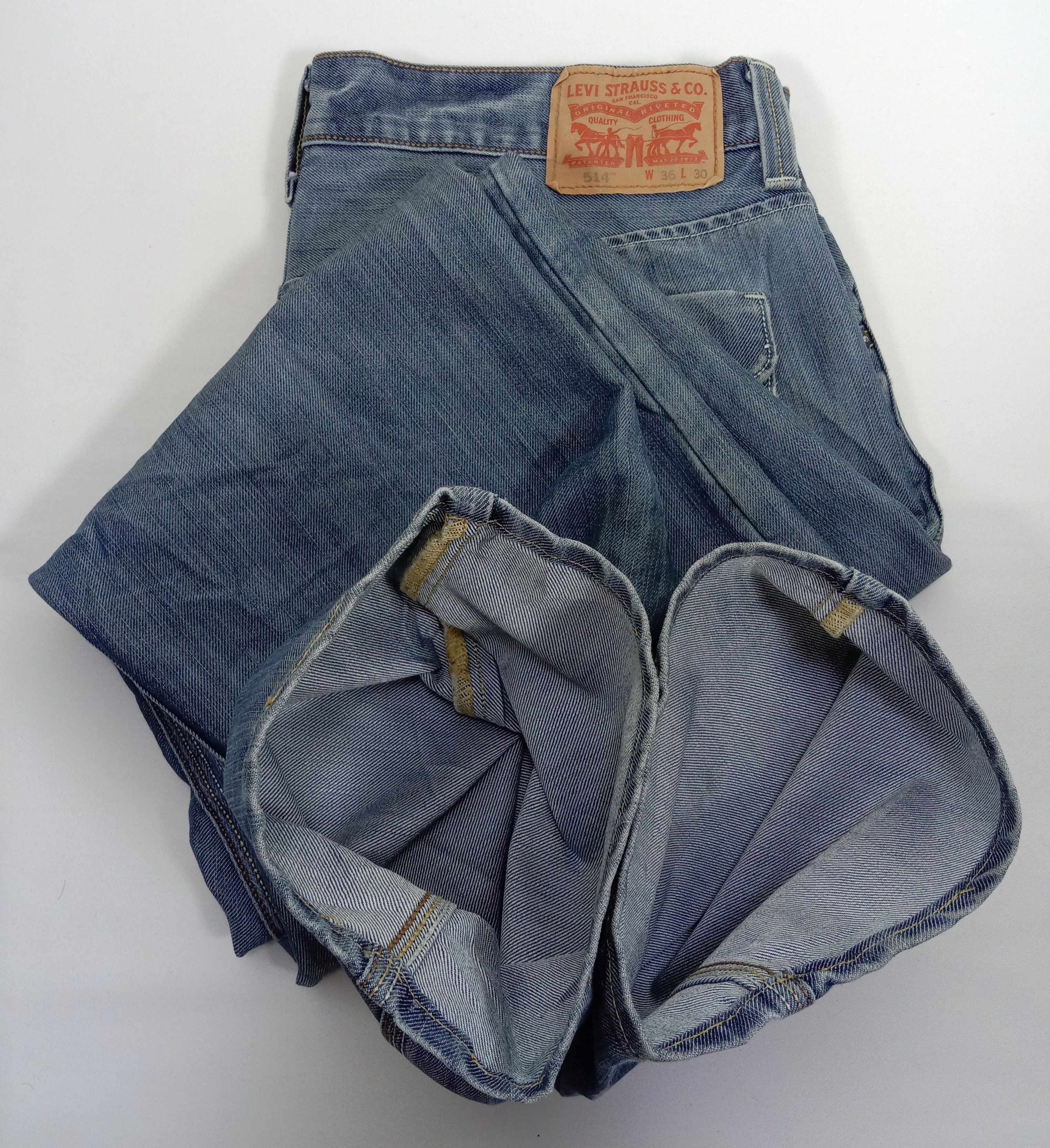 Levi's Vintage Levi's 514 Jeans Straight Fit Blue Wash Denim Size US 36 / EU 52 - 16 Thumbnail