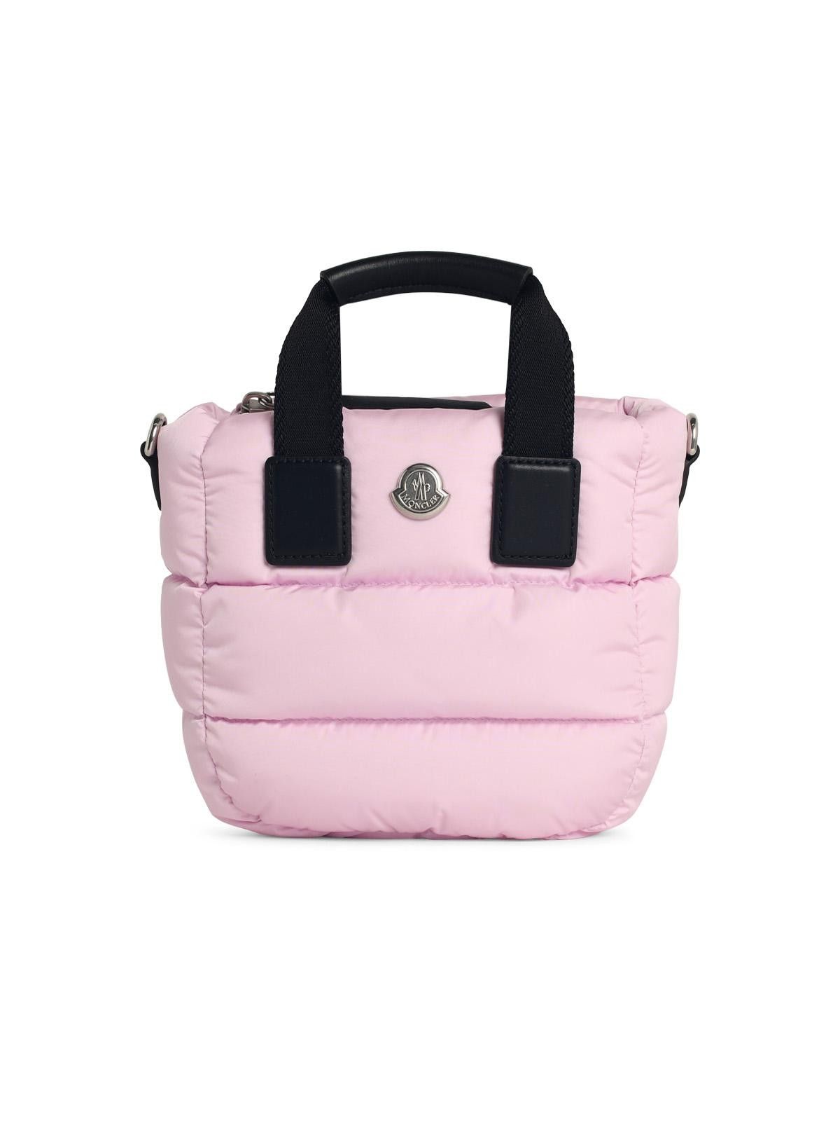 Moncler MONCLER 'Micro Caradoc' Light Pink Polyamide Tote Bag Size ONE SIZE - 1 Thumbnail