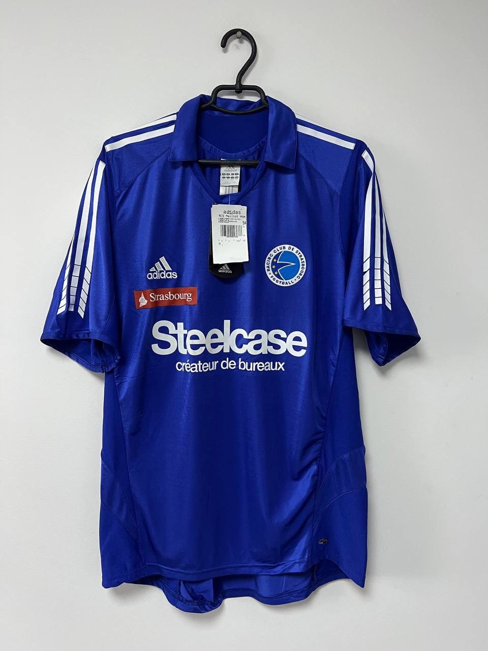 Adidas NWT Strasbourg 2005/2006 Home Mailot Adidas Football Shirt L Size US L / EU 52-54 / 3 - 1 Thumbnail