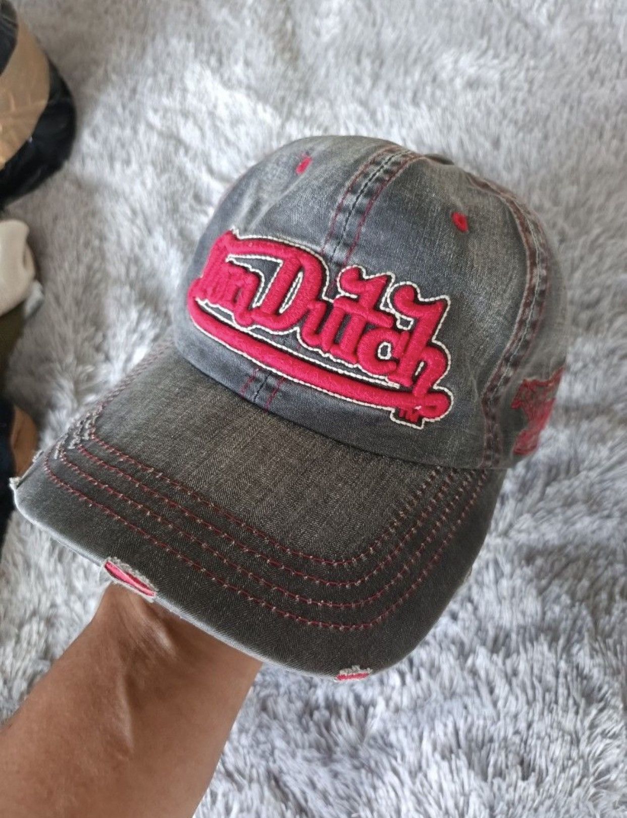 Von Dutch The black denim hat Size ONE SIZE - 1 Thumbnail