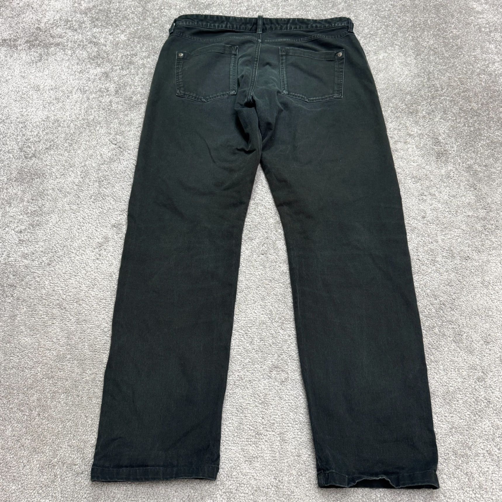 RVCA RVCA Pants Chino Slim Straight 5-Pocket Mens 33 Black Regular Inseam 31" Twill Flat Front Button Zip Modern Classic Mens Size US 35 - 2 Thumbnail