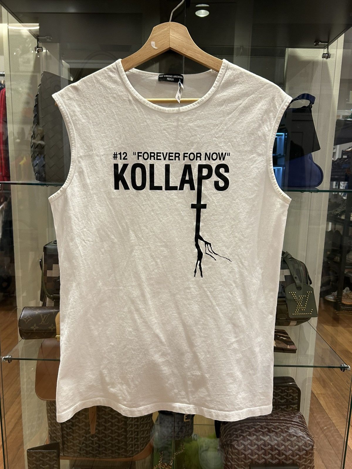 Raf Simons Raf Simons Archive Redux Kollaps Sleeveless Tee Size US XL / EU 56 / 4 - 1 Thumbnail