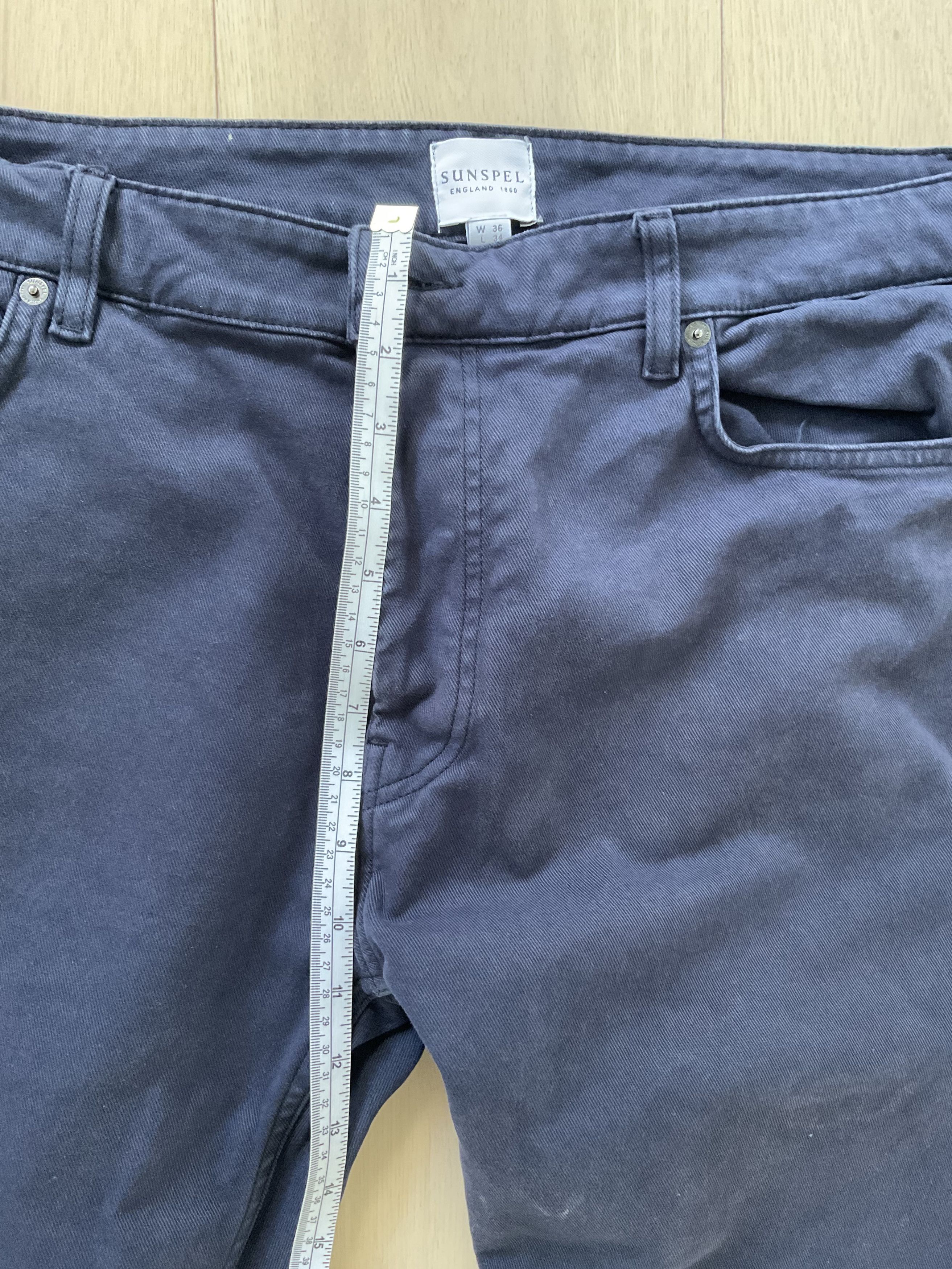 Sunspel Sunspel Navy 5 Pocket Pant 36 W 34 L Size US 36 / EU 52 - 7 Thumbnail