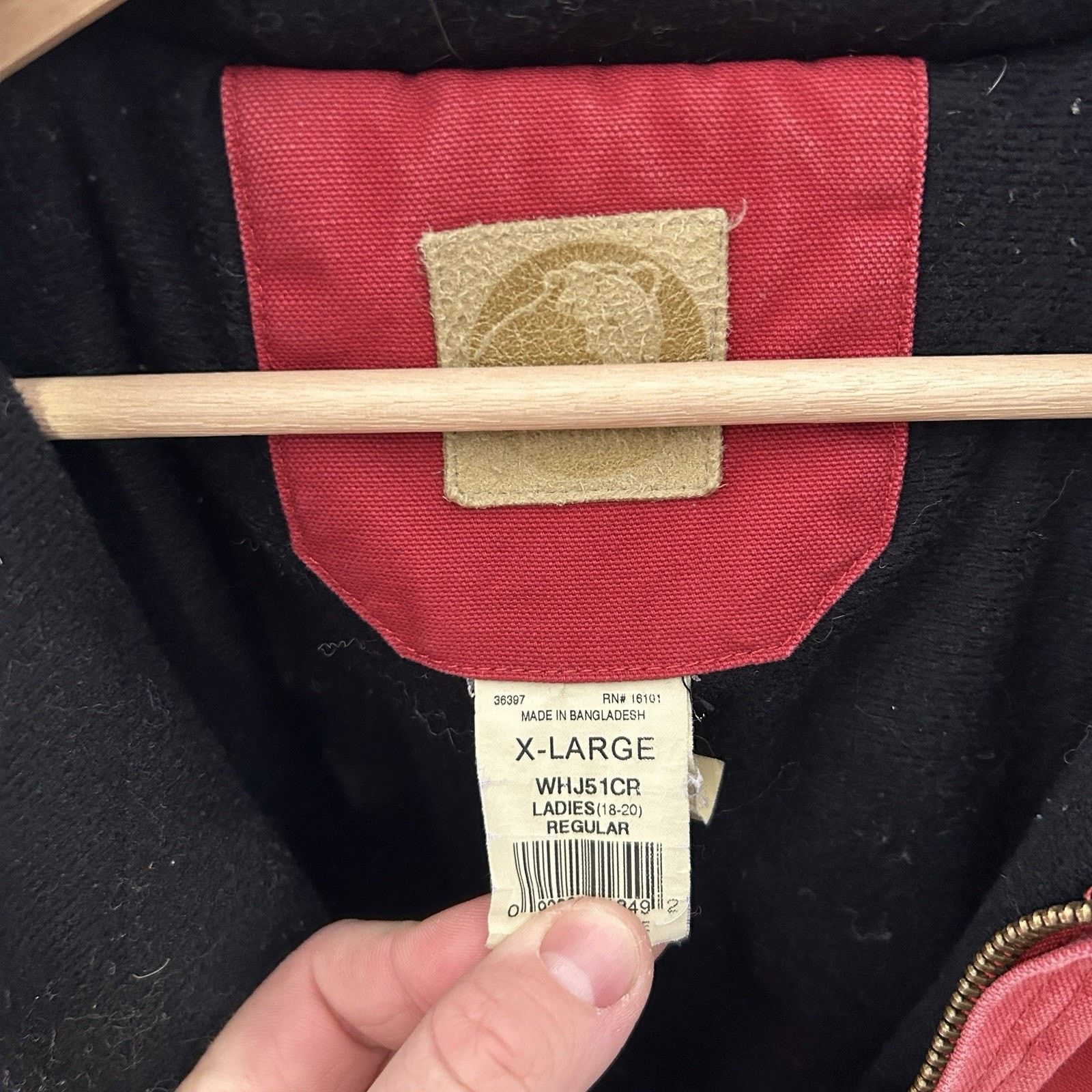 Vintage Vintage 90’s Berne Hooded Canvas Jacket “Red" Size US L / EU 52-54 / 3 - 9 Thumbnail
