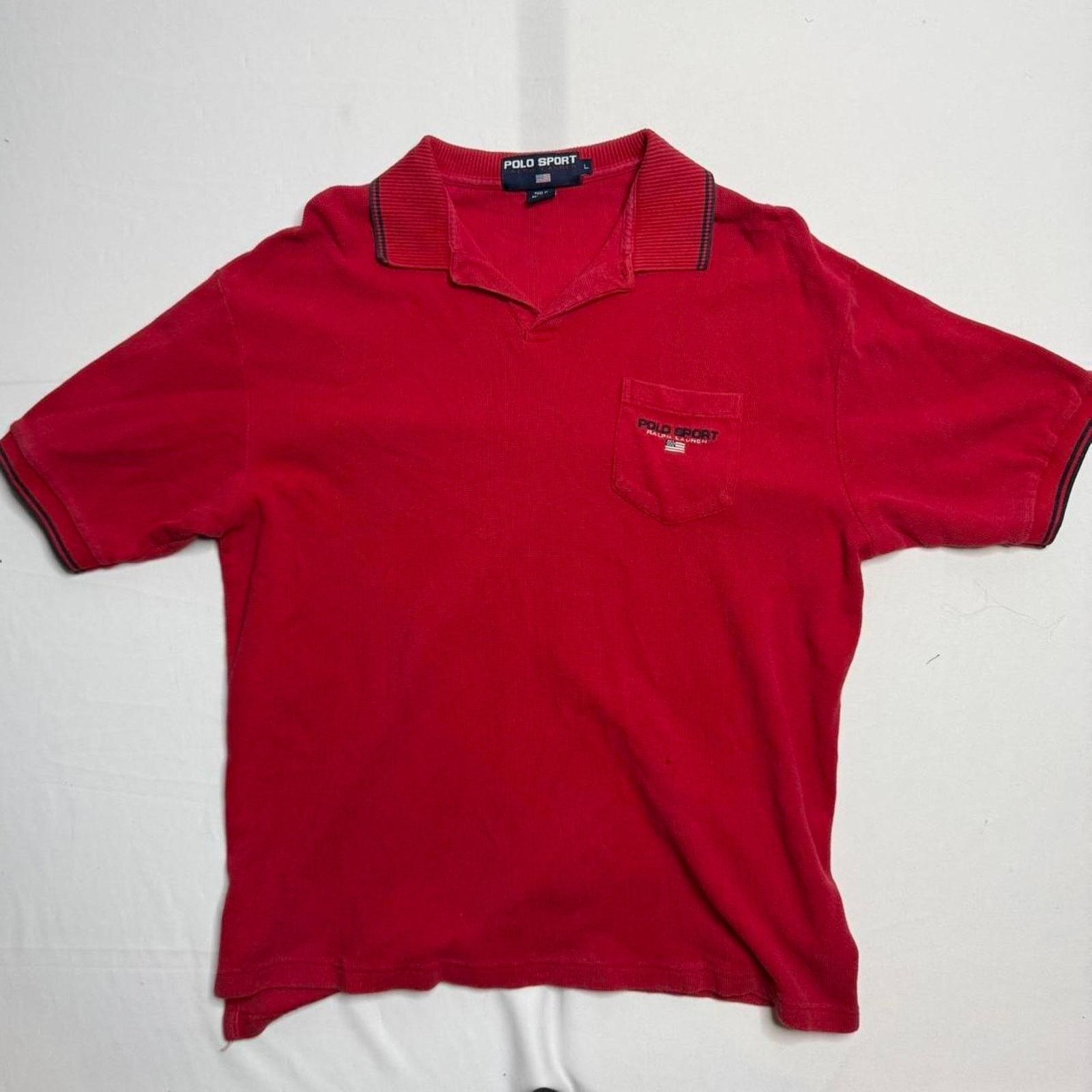 & Other Stories Vintage Polo Sport Ralph Lauren Red Shirt Size Large Size US L / EU 52-54 / 3 - 1 Thumbnail