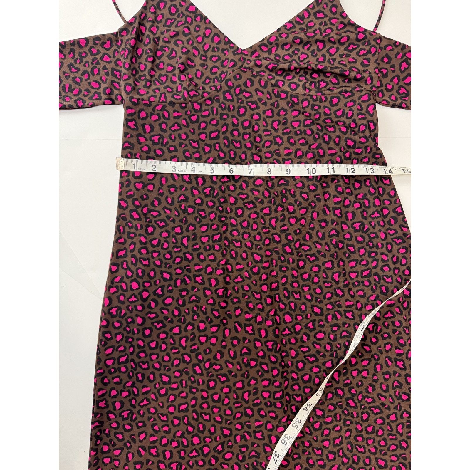 Banana Republic Banana Republic Leopard Print Halter Dress XS Brown Slip Y2K Size XS / US 0-2 / IT 36-38 - 6 Thumbnail