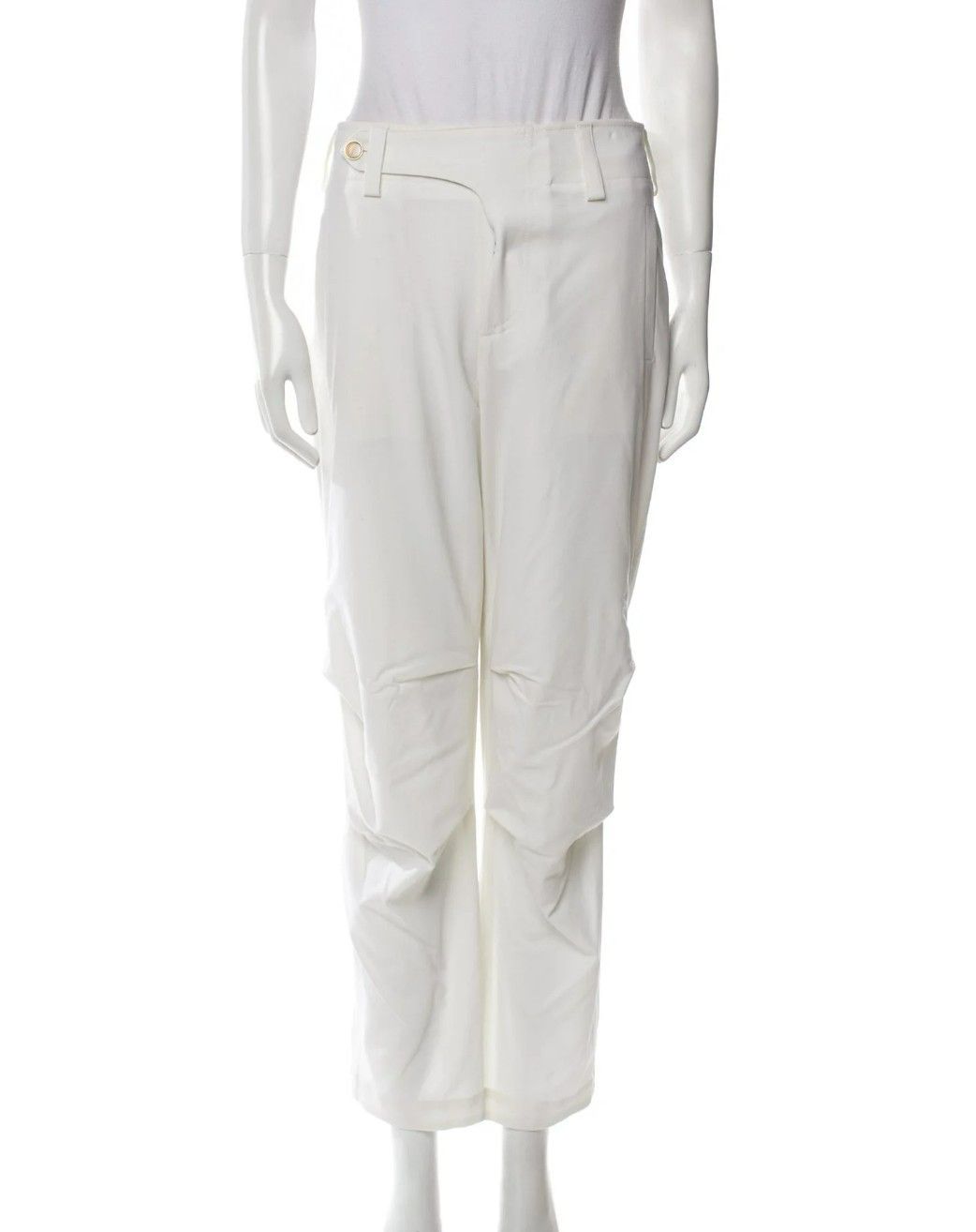 Other Nells Nelson Cream Virgin Wool Pants – Size M/40IT – High-R Size 27" / US 4 / IT 40 - 1 Thumbnail