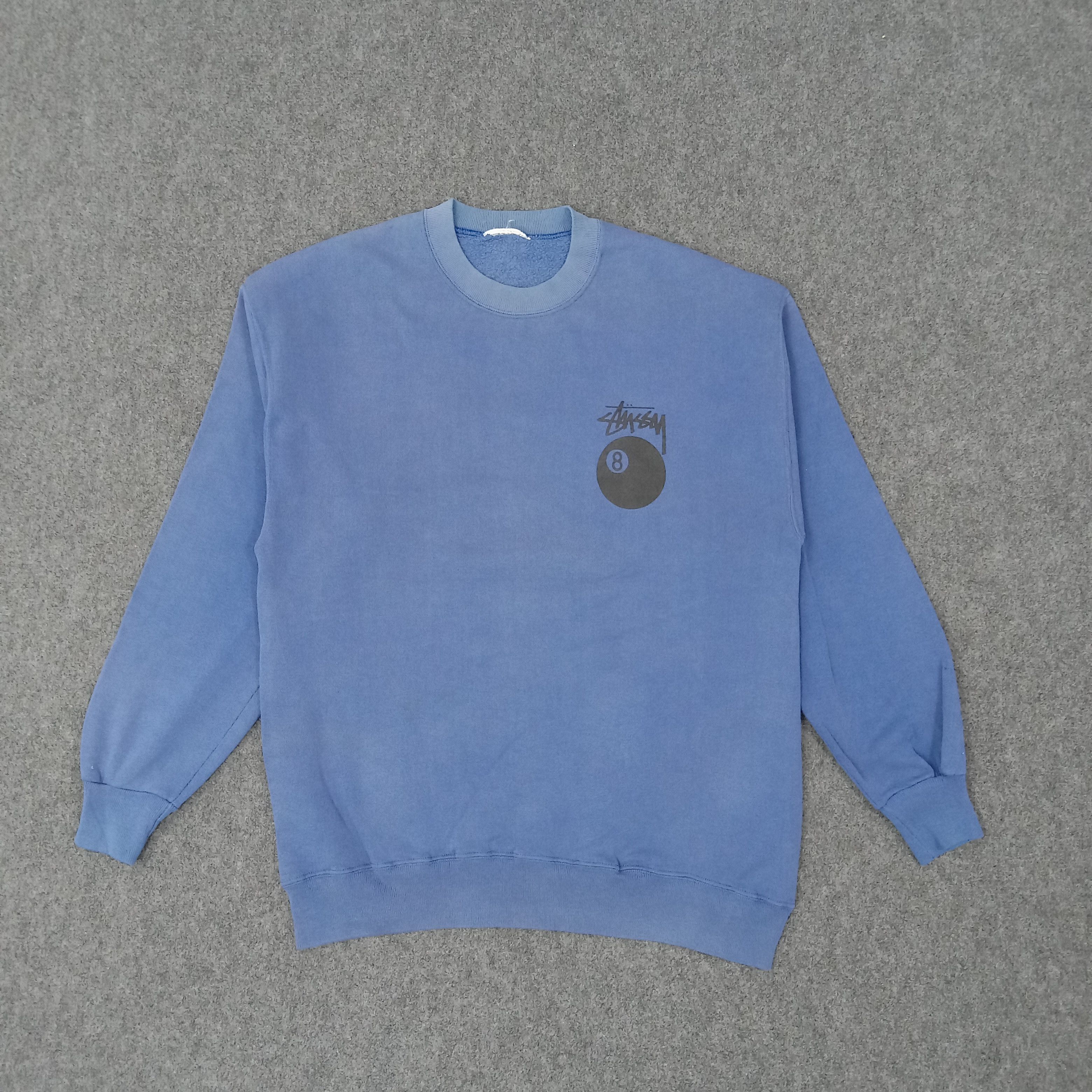 Vintage Vintage Stussy 8 Ball American Street Style Sweatshirt Size US M / EU 48-50 / 2 - 3 Thumbnail