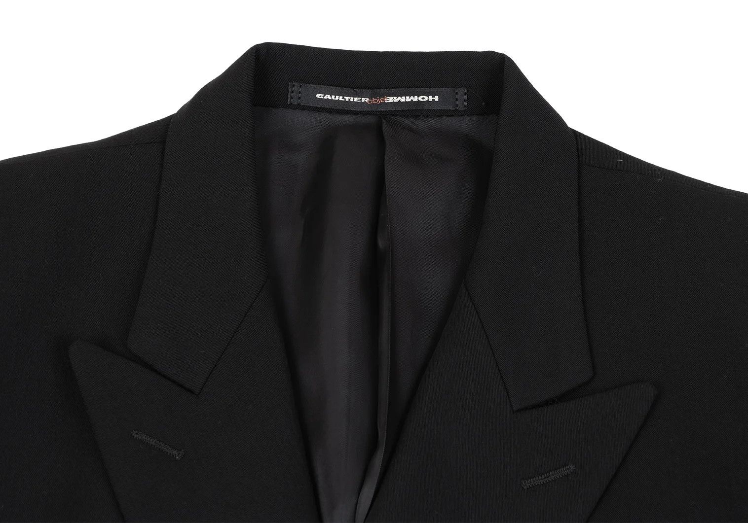 Jean Paul Gaultier Wool Rayon Double-Breasted Jacket in Black, Size 48M Size US M / EU 48-50 / 2 - 3 Thumbnail