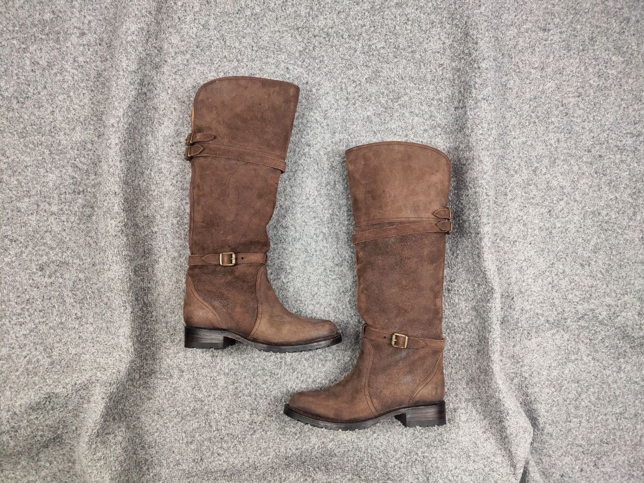 Sendra Sendra Riding Casual High boots womens Brown Suede Leather Size US 6 / IT 36 - 2 Thumbnail