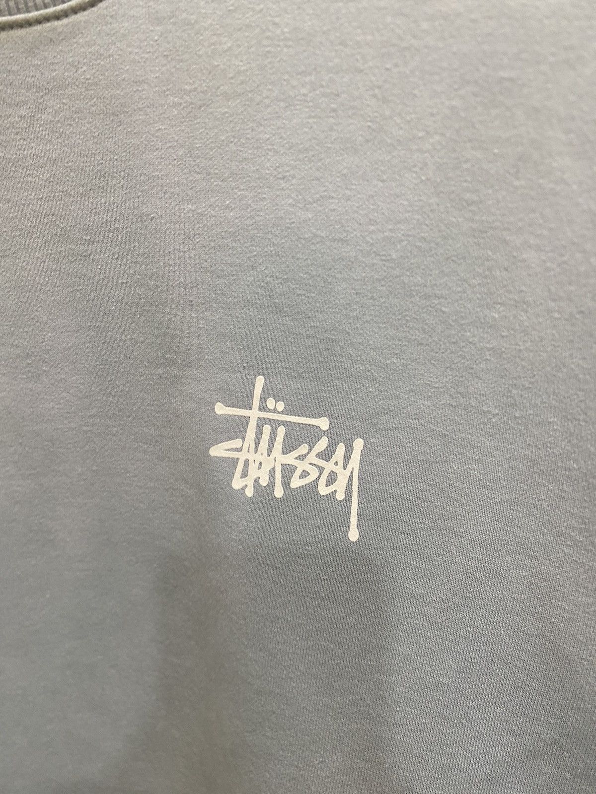 Stussy Stüssy Basic Logo sweatshirt, size XL, light blue, used Size US XL / EU 56 / 4 - 4 Thumbnail
