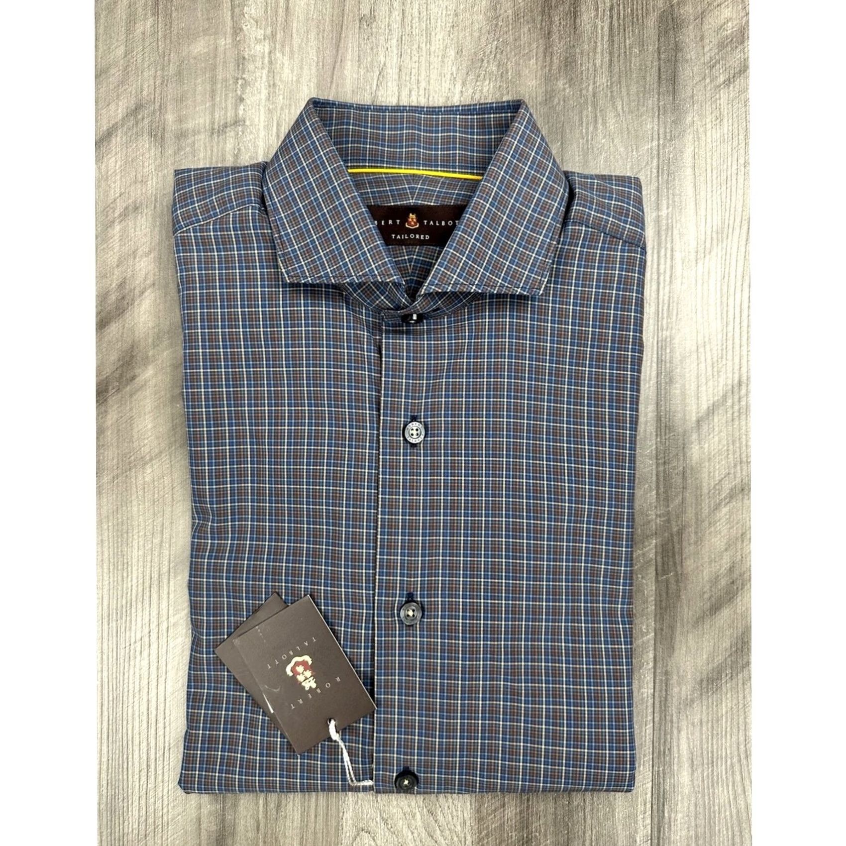 Robert Talbott Robert Talbott Long Sleeve Button Down Shirt San Carlos Toffee Plaid Medium Mens Size M Blue Color Size US M / EU 48-50 / 2 - 2 Thumbnail