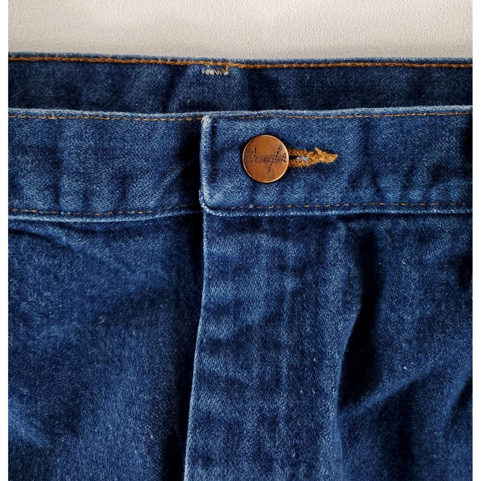 Wrangler Wrangler Jeans 13MWZPW Mens 36x38 36x37 Actual Blue Denim Straight Jeans Mens 36 Regular Inseam 37 Denim Size US 36 / EU 52 - 2 Thumbnail