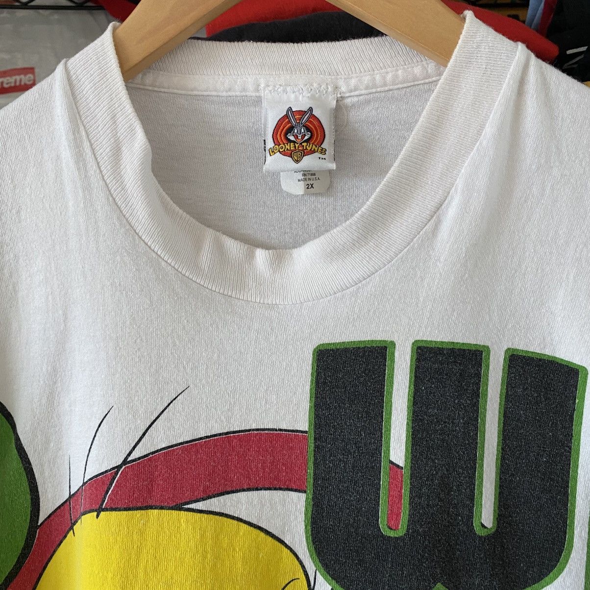 Warner Bros Vintage Looney Tunes T-Shirt Tweety Bird All Over Print 1997 Size US XXL / EU 58 / 5 - 3 Thumbnail