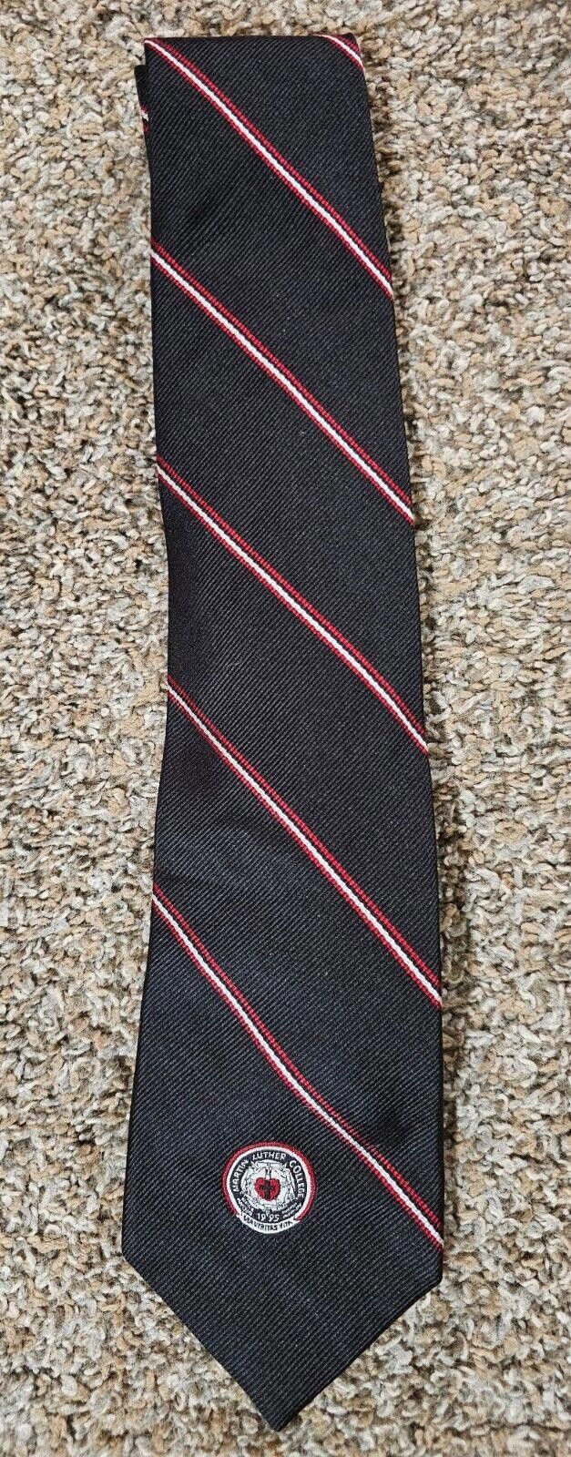 Designer Martin Luther College ALL SILK logo USA MADE necktie Size ONE SIZE - 1 Thumbnail