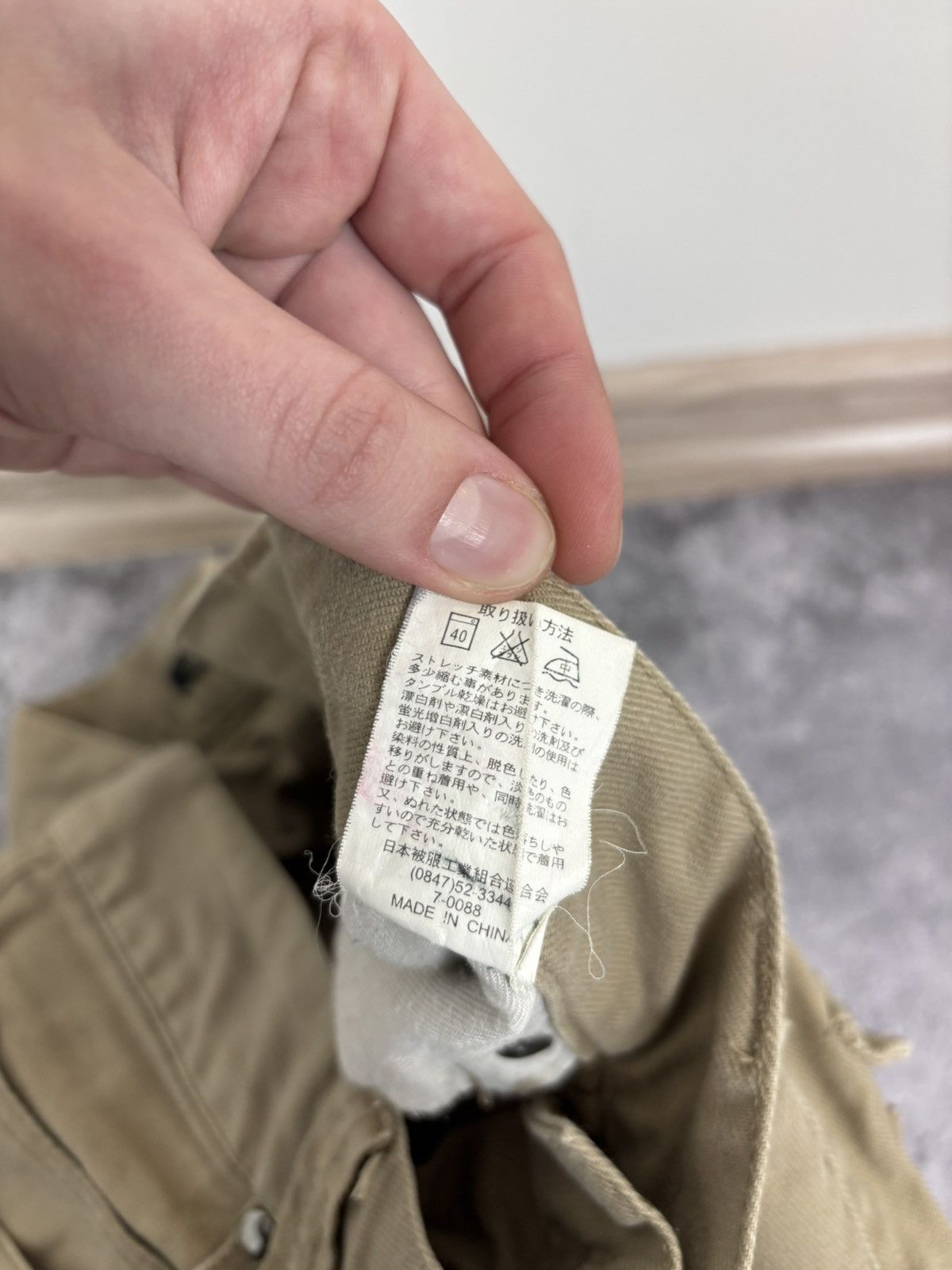 Japanese Brand Bee Bell Y2K Japanese Men’s Buckle Back Pants Jeans Size US 30 / EU 46 - 19 Thumbnail