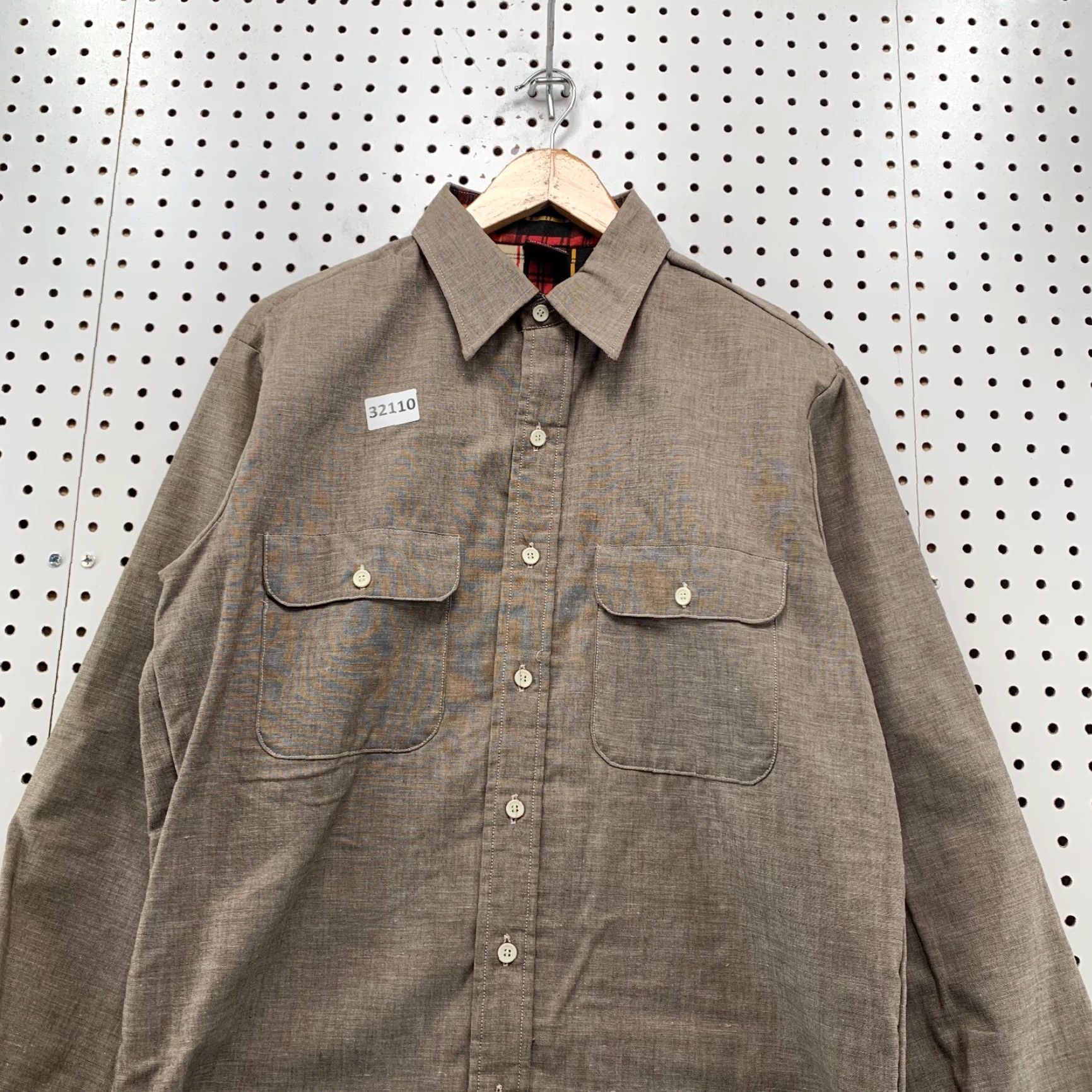 Vintage VINTAGE Kingsport Flannel Lined Button-Up Shirt Mens Medium Brown 70s 80s 90s Size US M / EU 48-50 / 2 - 5 Thumbnail