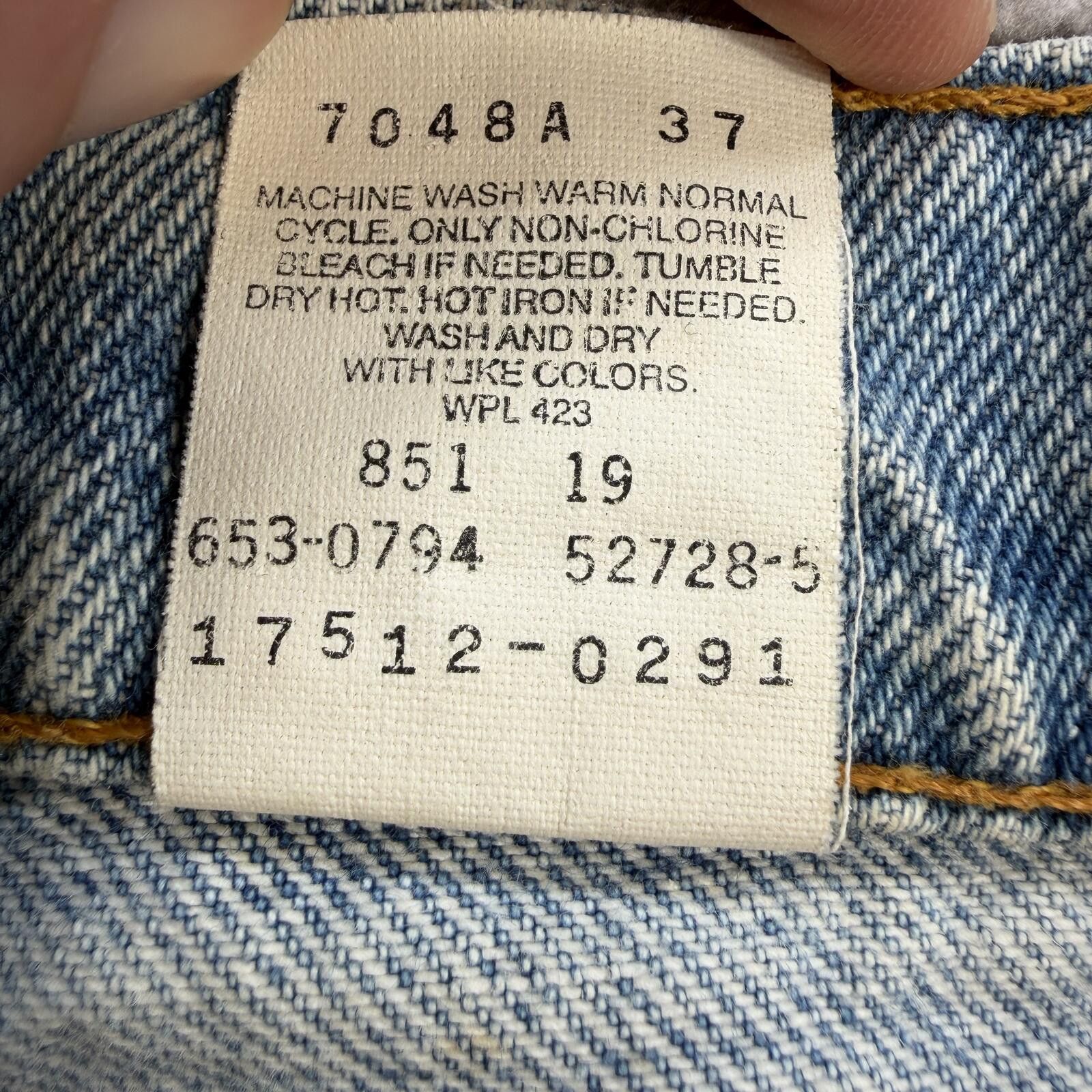 Levi's Vintage 90s Levis 512 Slim Fit Tapered Leg Jeans USA 29x30 Size 29" - 7 Thumbnail