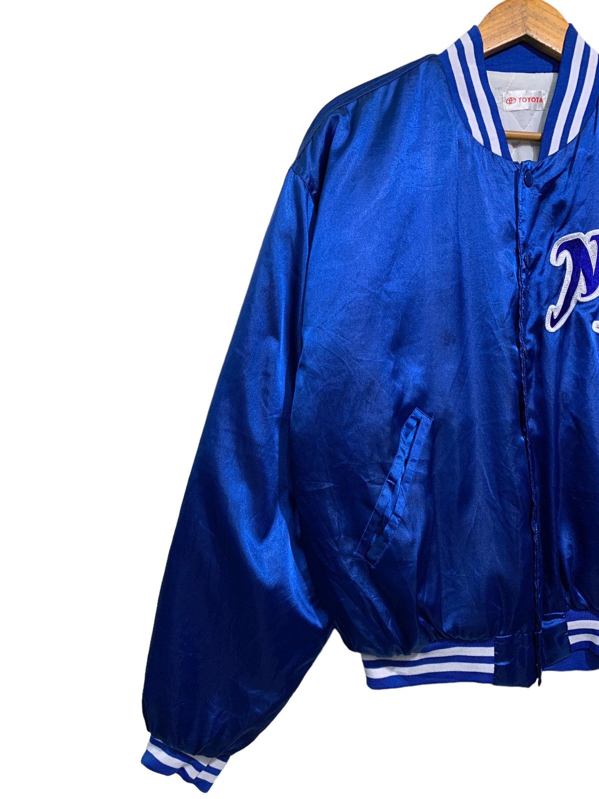 MLB × Vintage 🔥VTG NOMO L.A DODGERS SATEEN BOMBER JACKETS Size US M / EU 48-50 / 2 - 2 Thumbnail