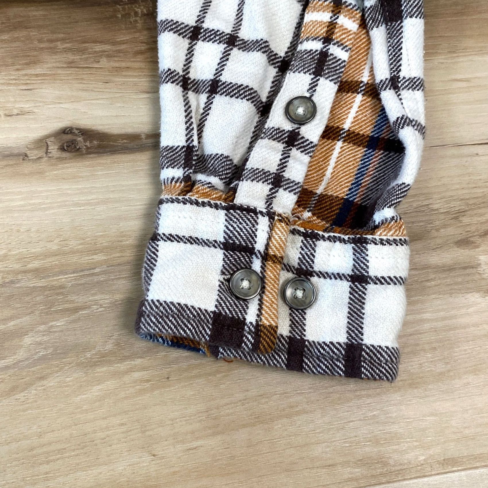 Gramicci Gramicci Flannel Shirt Mens M Plaid Button-Down Brown Orange Gorpcore Casual Size US M / EU 48-50 / 2 - 7 Thumbnail
