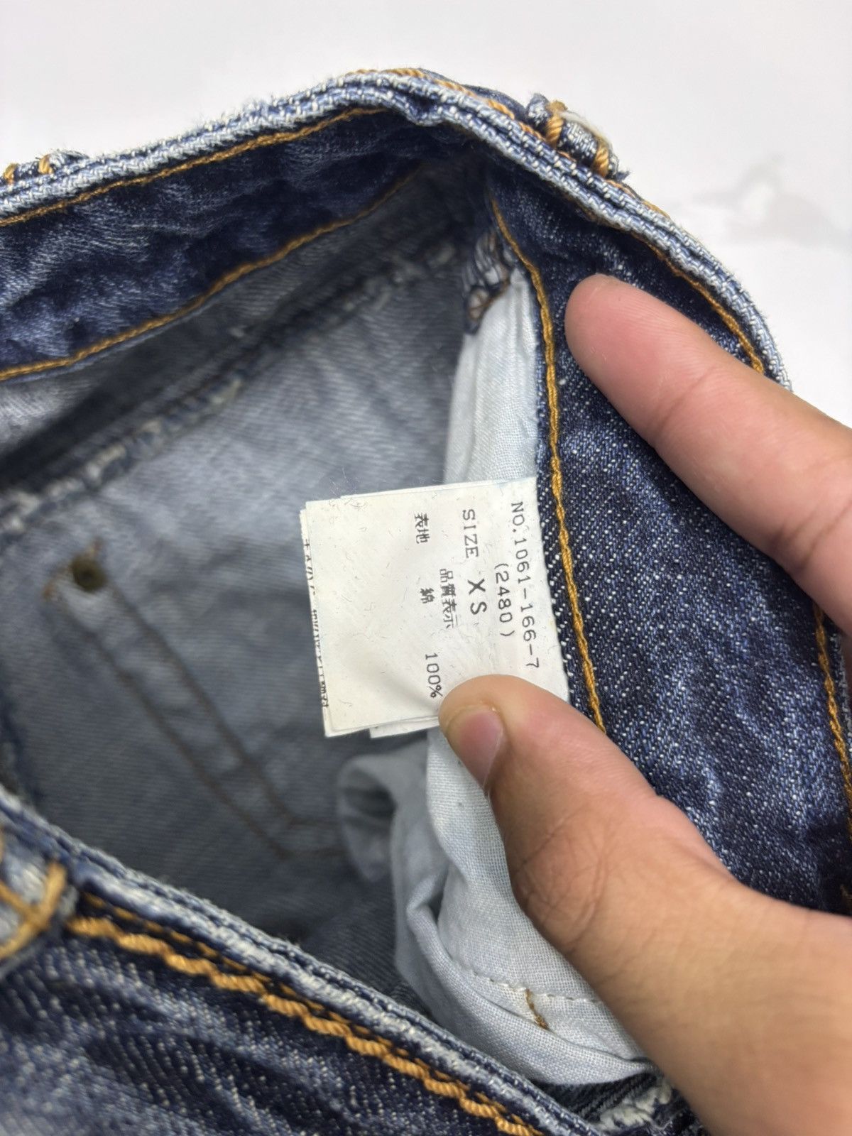 Le Grande Bleu (L.G.B.) Vintage Flared Jeans Japanese Spiral Girl Painter Bootcut Size 26" / US 2 / IT 38 - 11 Thumbnail